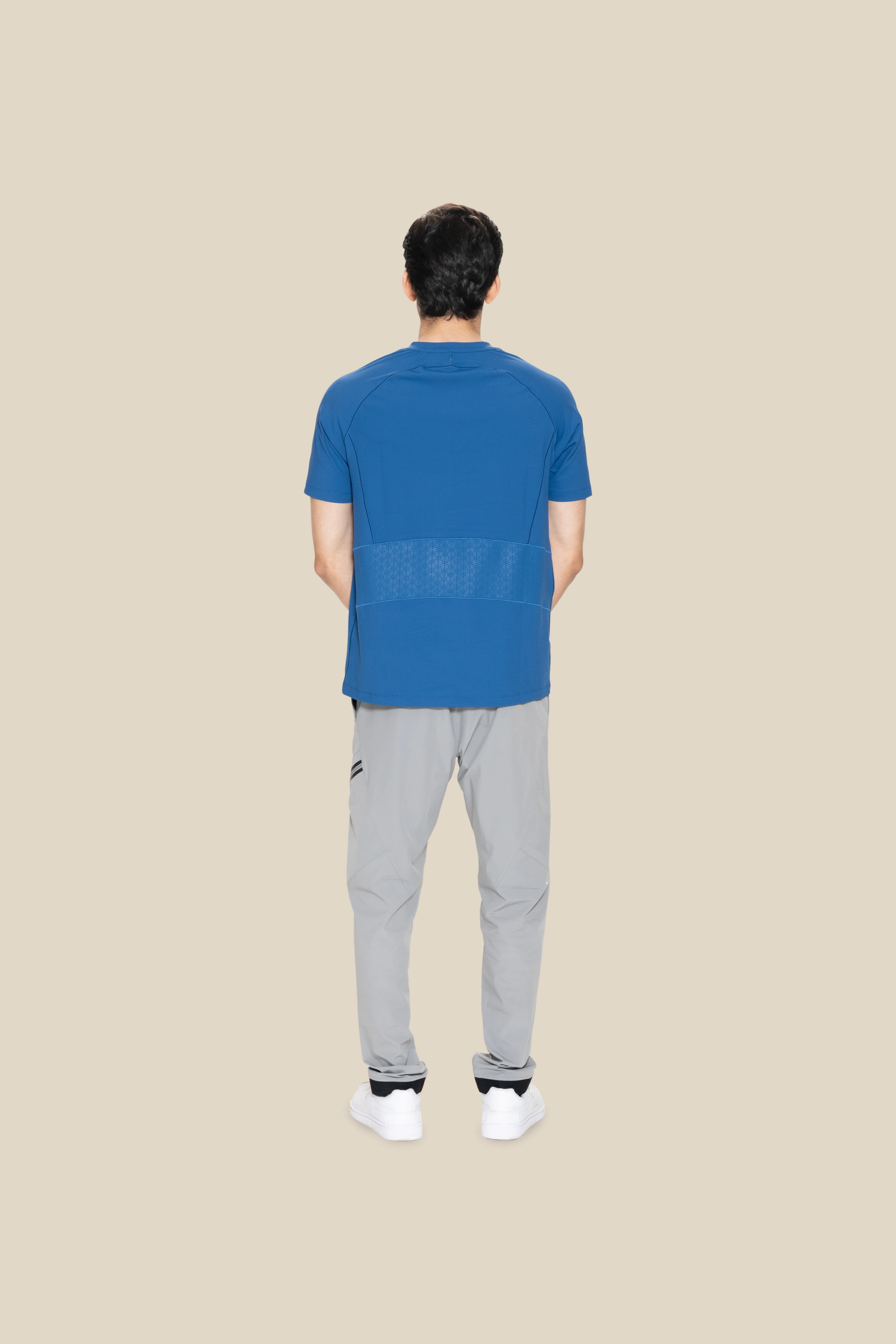 Men Raglan Sleeve T Shirt - Blue - Image 6