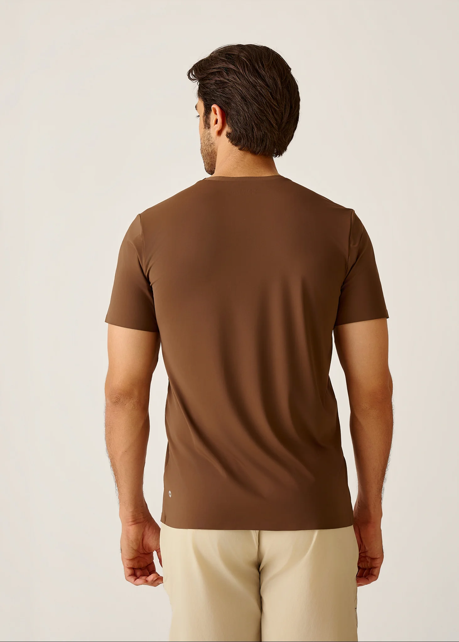 STRCHFLEX Active Core Tee Shirt - Mocha Brown - Image 7
