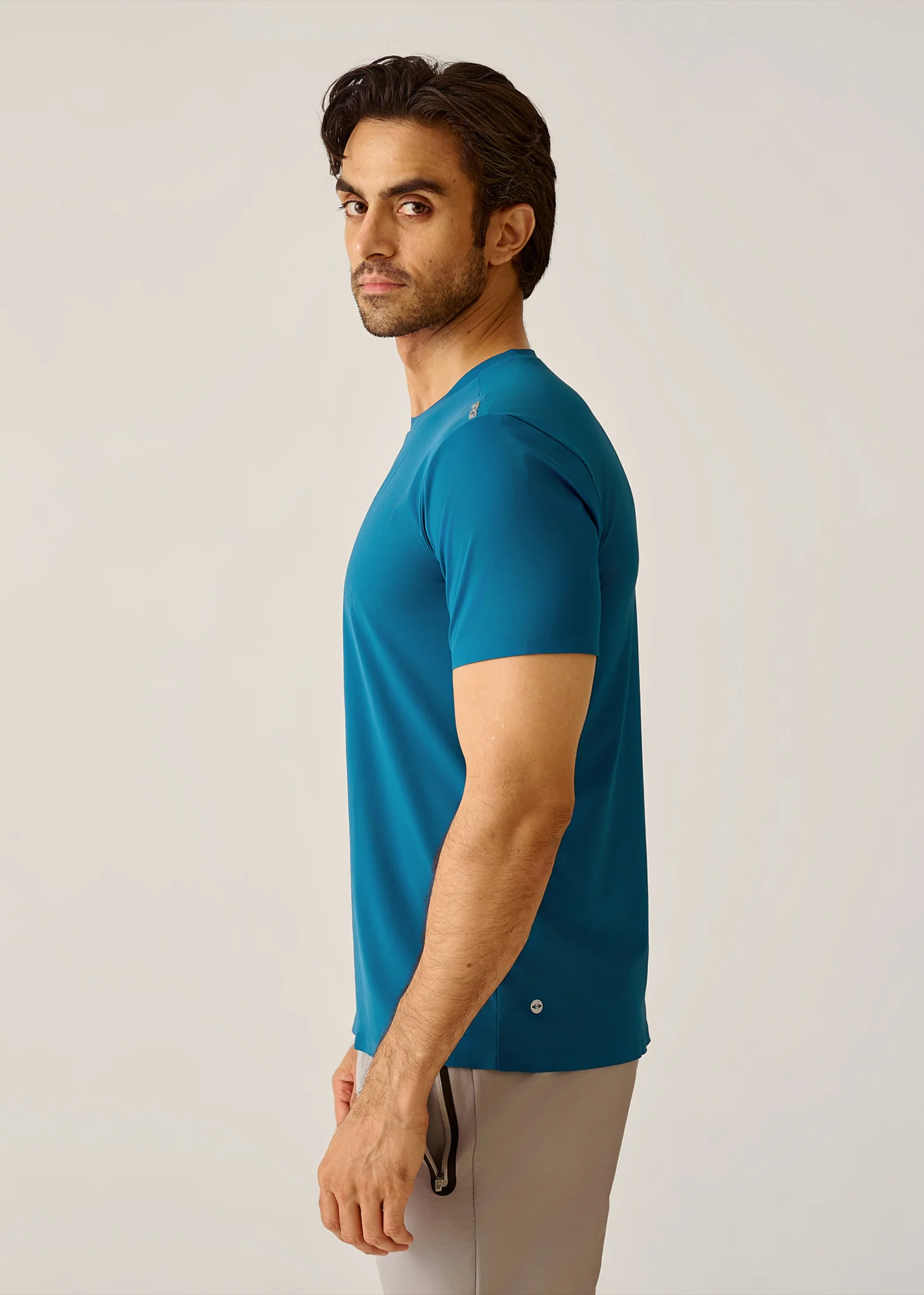 STRCHFLEX Active Core Tee Shirt - Teal Blue - Image 4