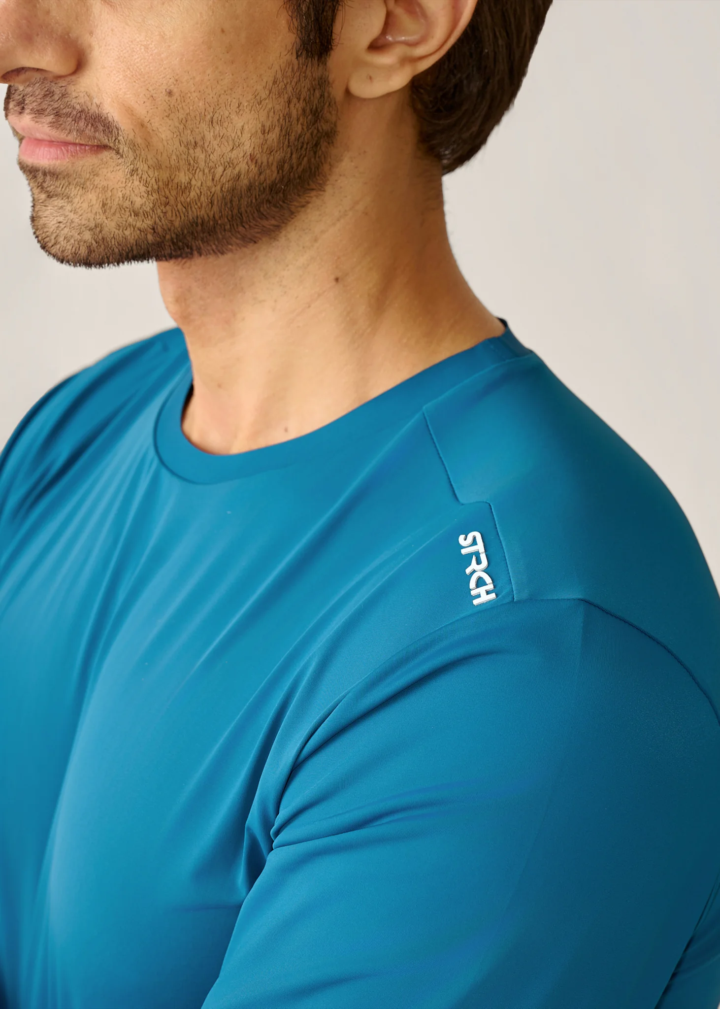 STRCHFLEX Active Core Tee Shirt - Teal Blue - Image 6