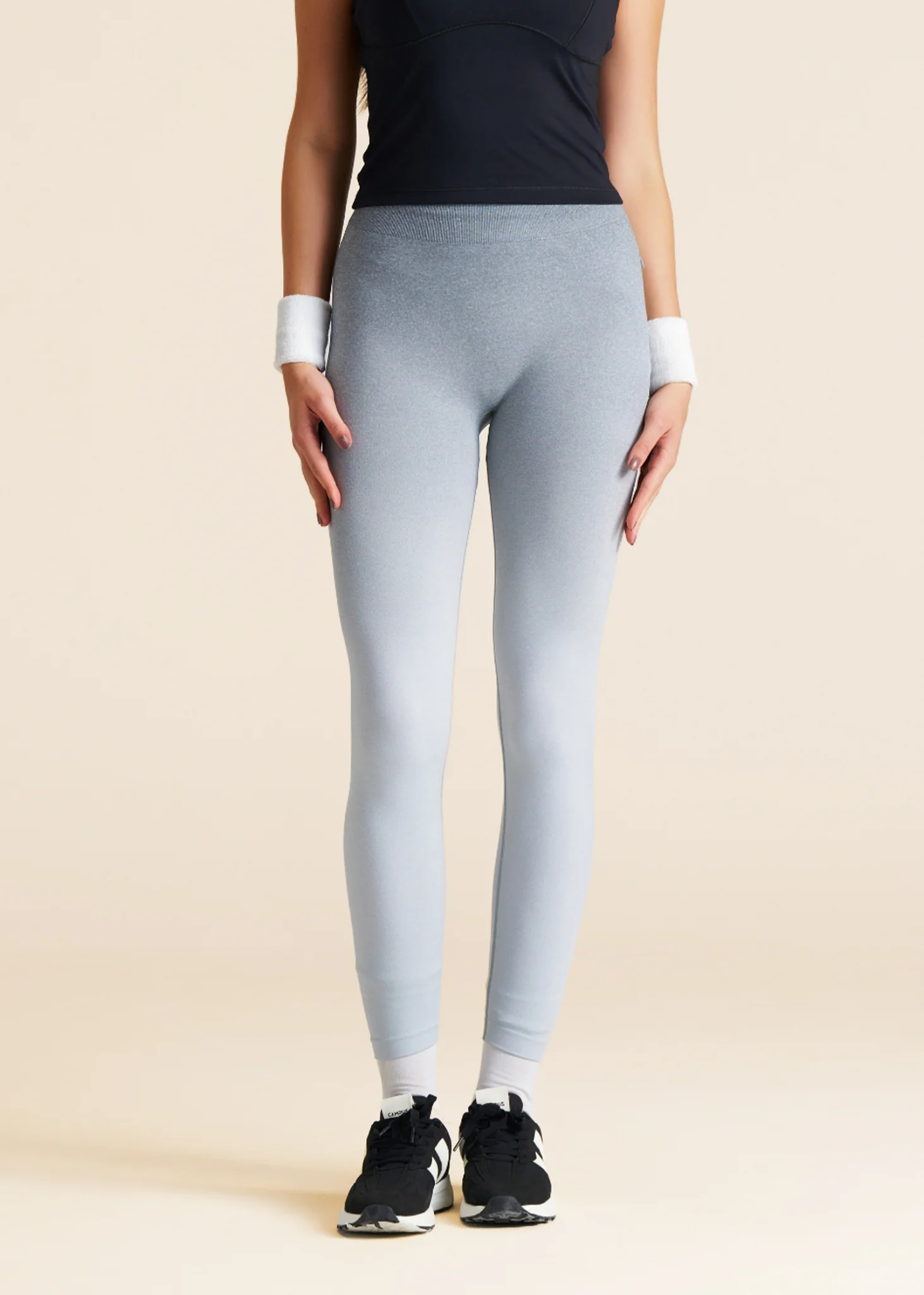 Women High performance Ombre Leggings - Ultimate Grey
