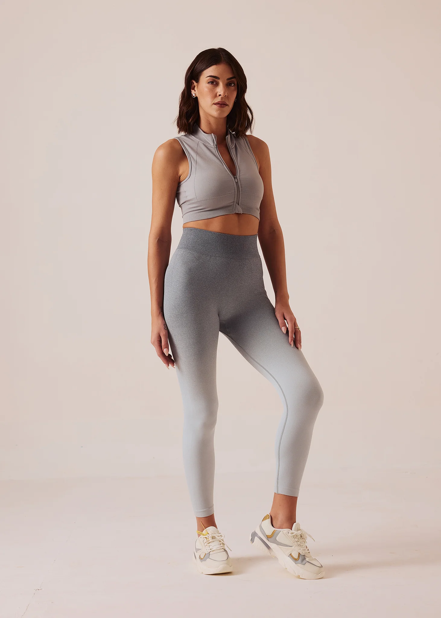 Women High performance Ombre Leggings - Ultimate Grey - Image 2