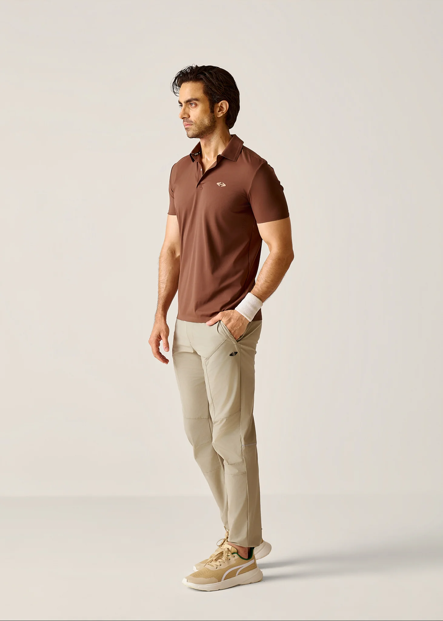 Ultimate Active Polo - Mocha Brown - Image 4