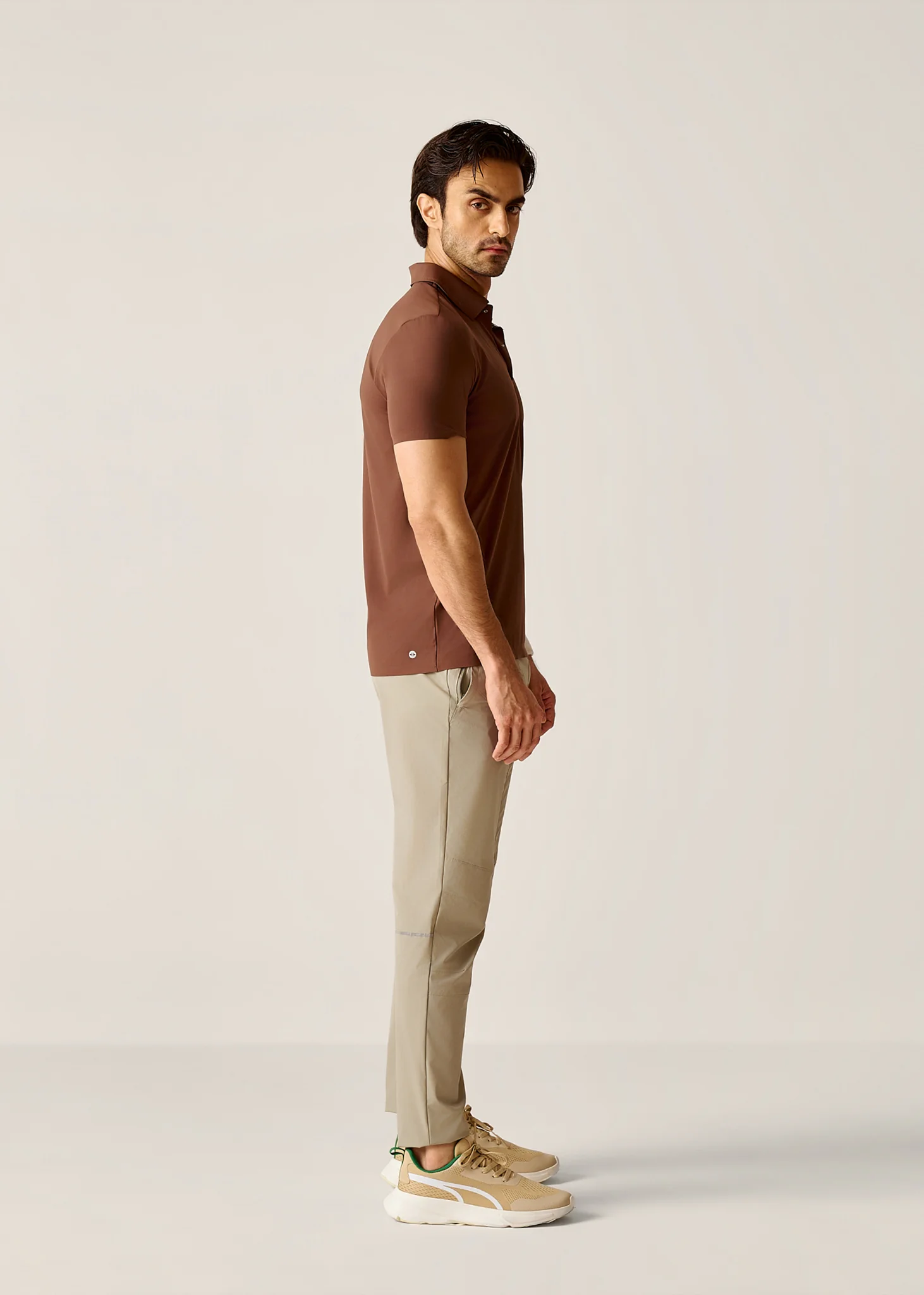 Ultimate Active Polo - Mocha Brown - Image 5