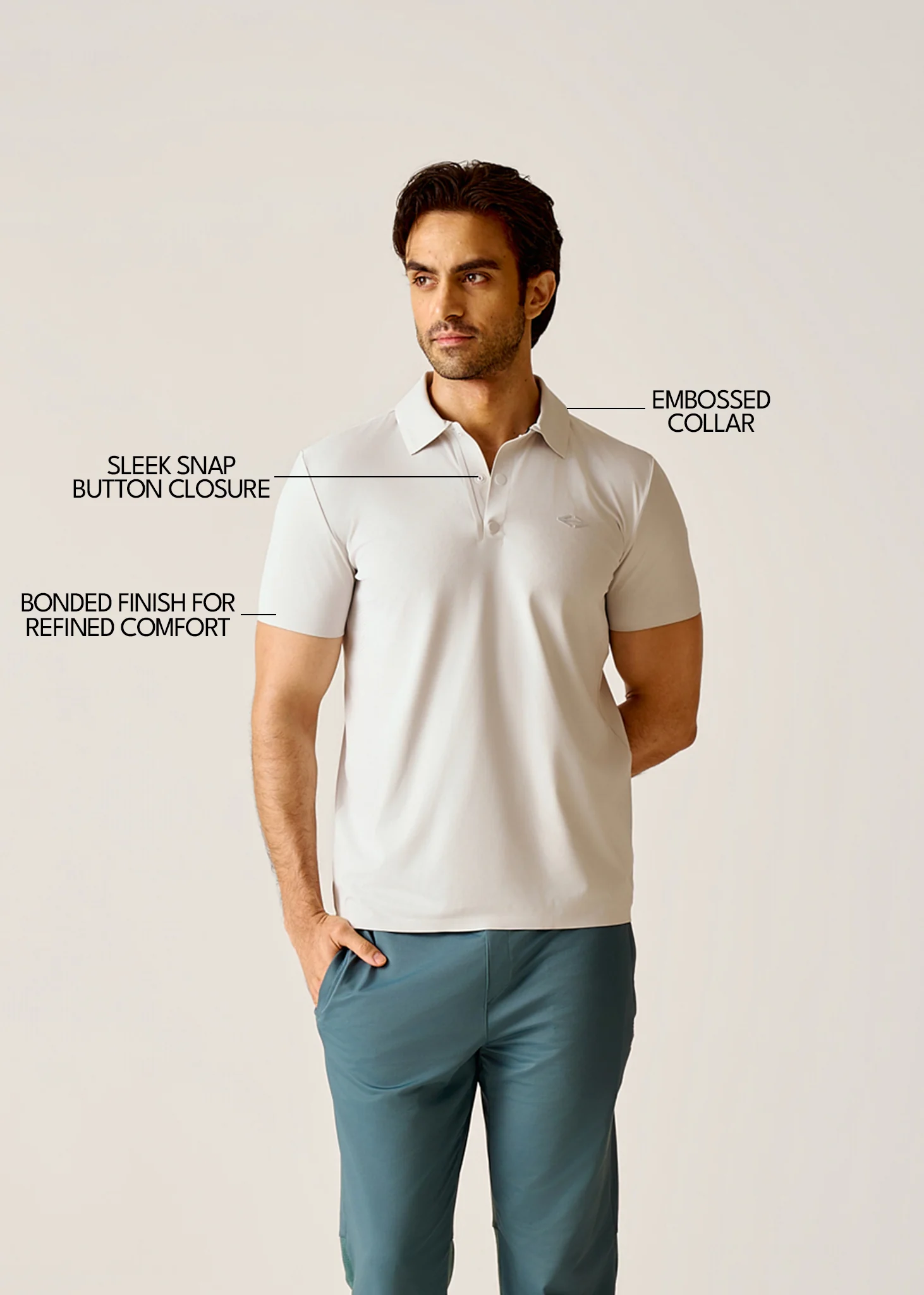 Ultimate Active Polo - Silver Grey - Image 3