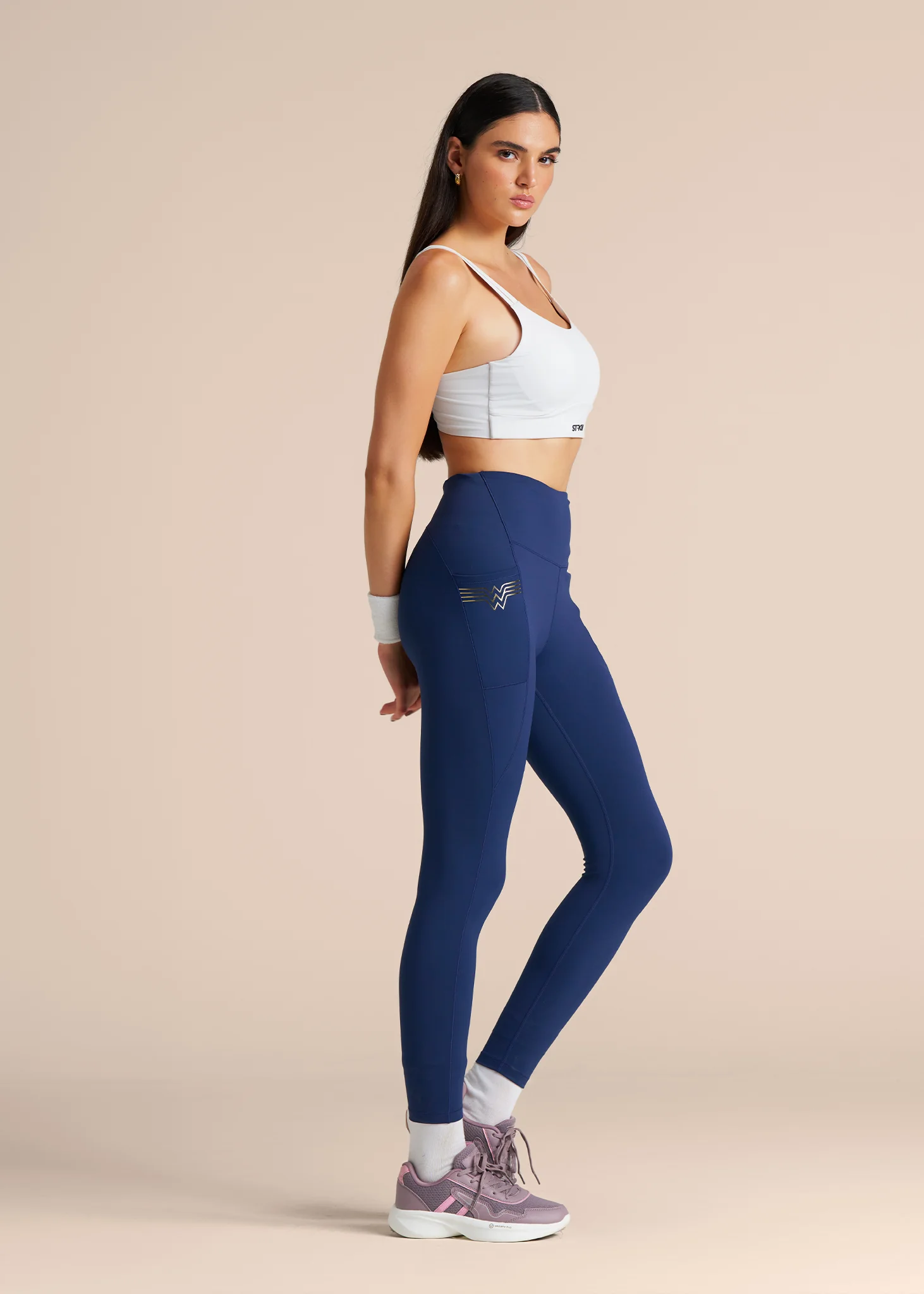 Ultra-High Waist Workout Legging - Estate Blue - Image 5
