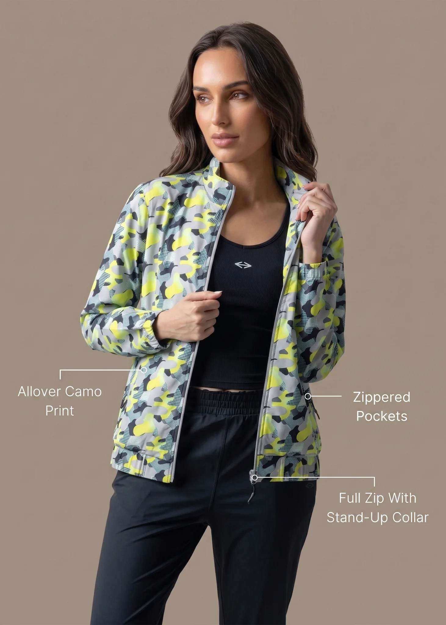 Unisex Lightweight Active Jacket - Camo - Image 2