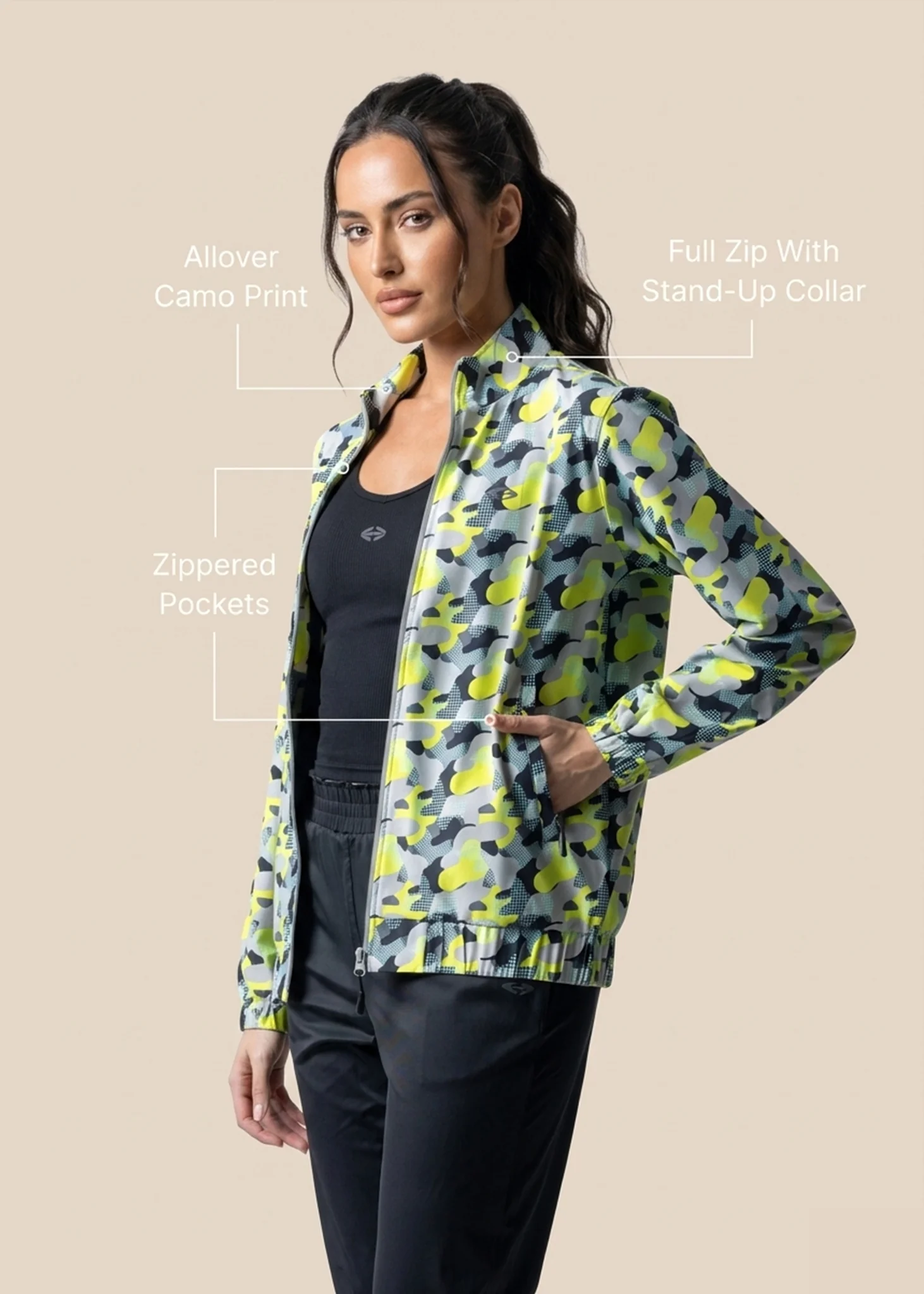 Unisex Lightweight Active Jacket - Camo - Image 4