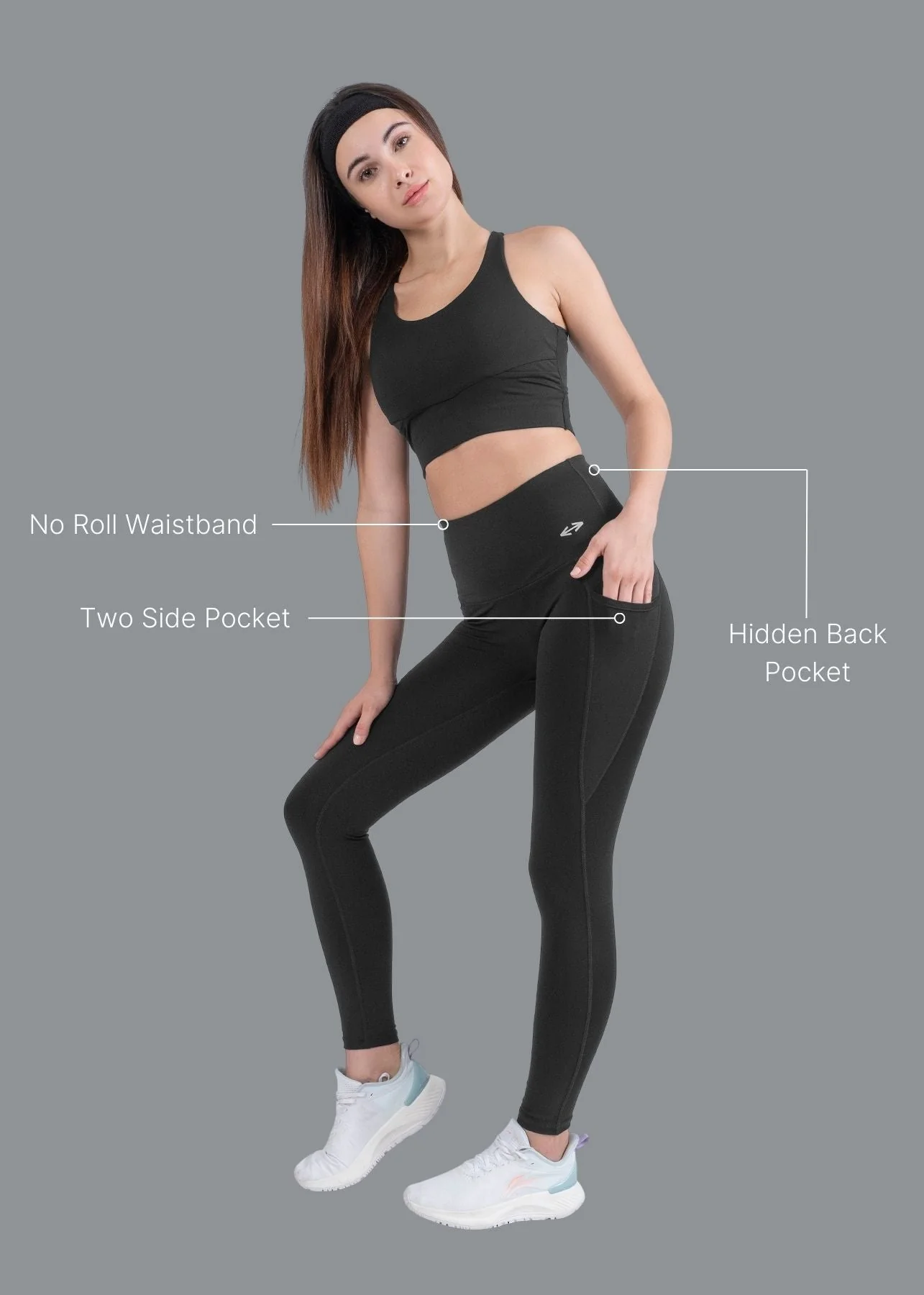 StrchFlex Everyday workout leggings - Black - Image 2
