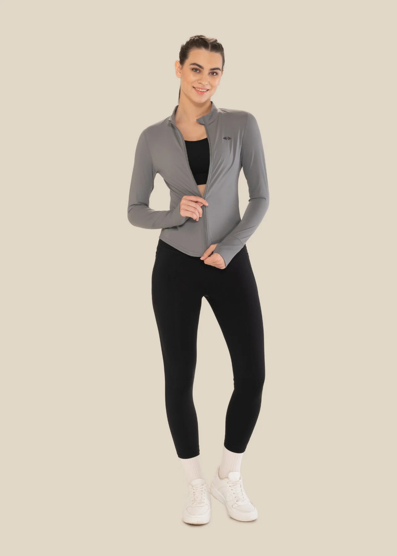 Women Active Jacket - Grey