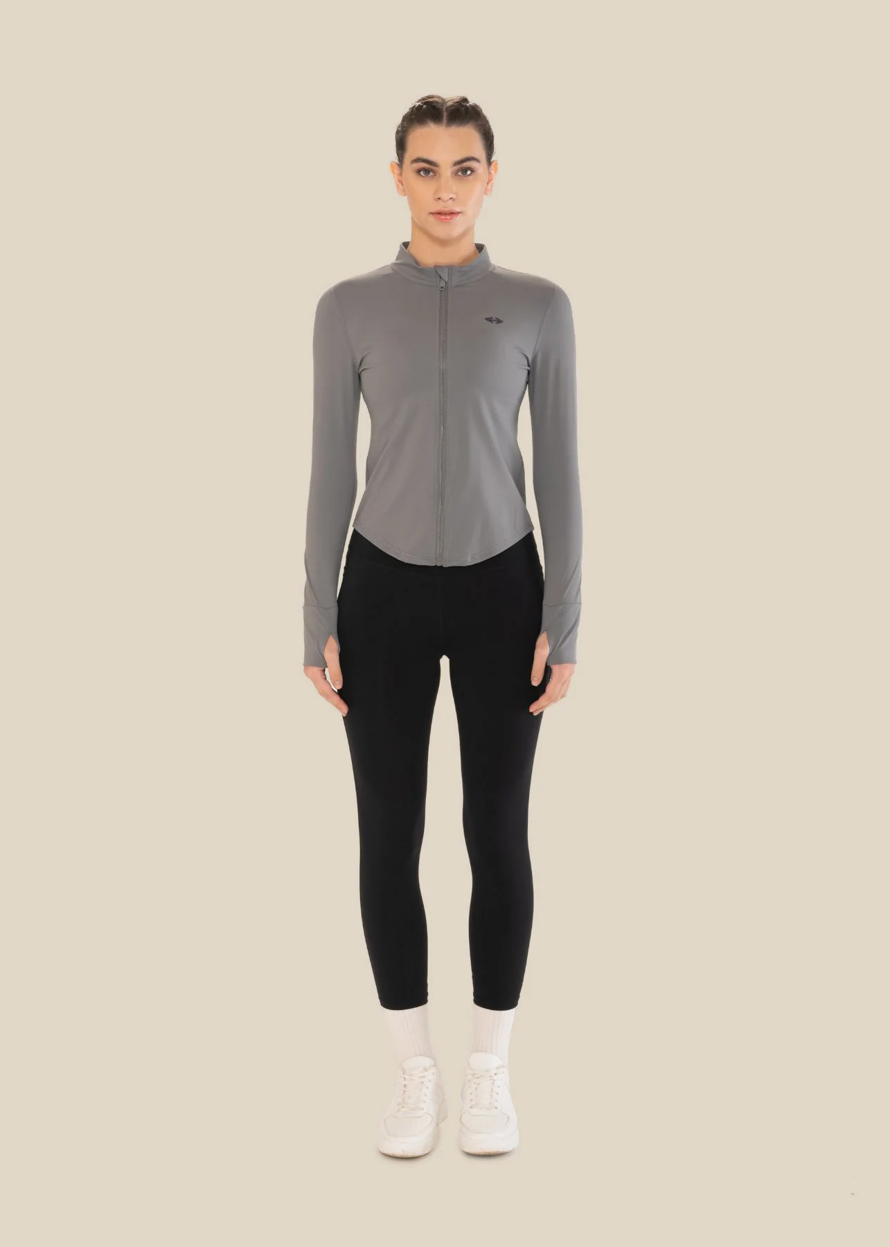 Women Active Jacket - Grey - Image 4