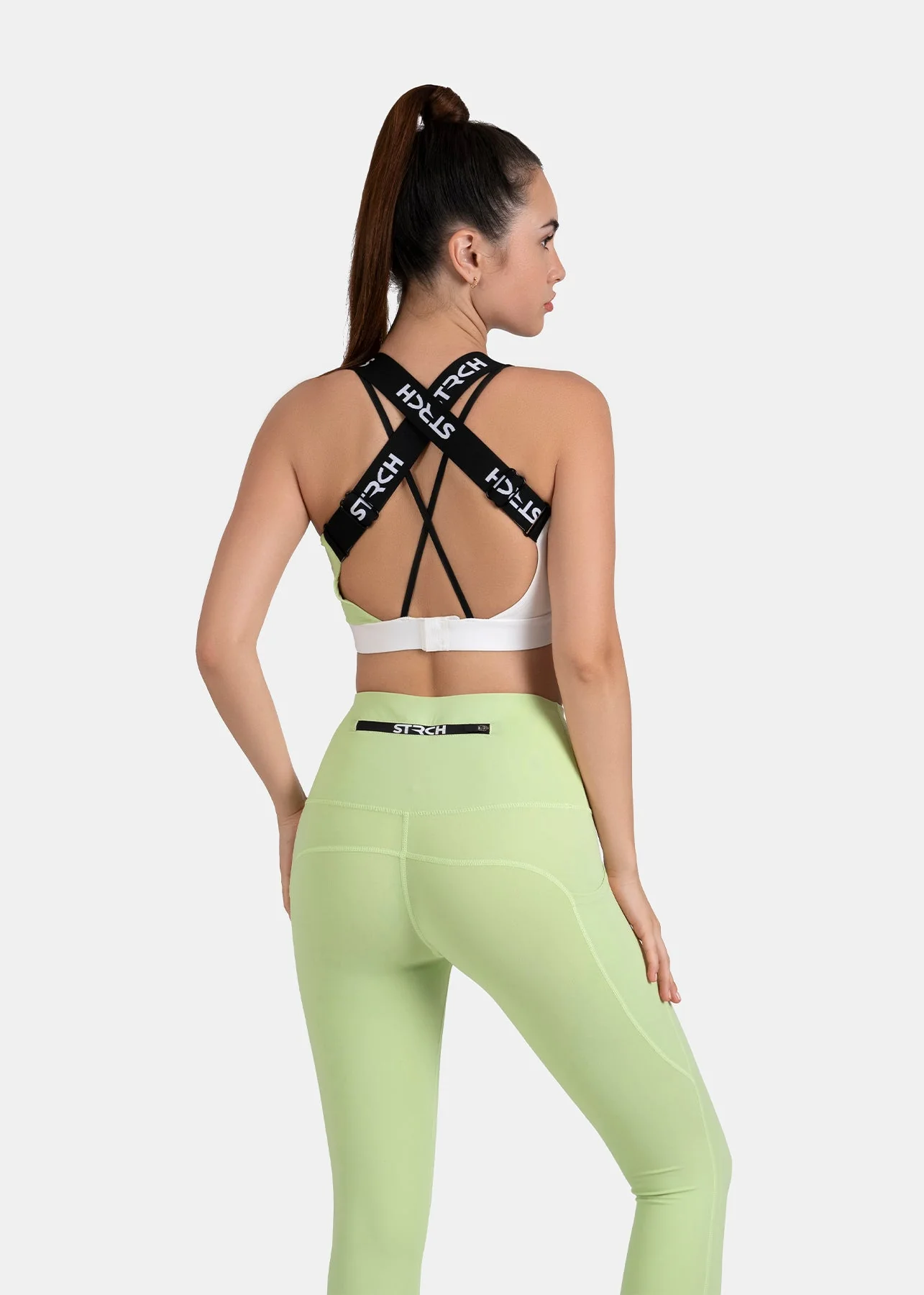 StrchFlex Medium support sports bra - Mint Green - Image 4