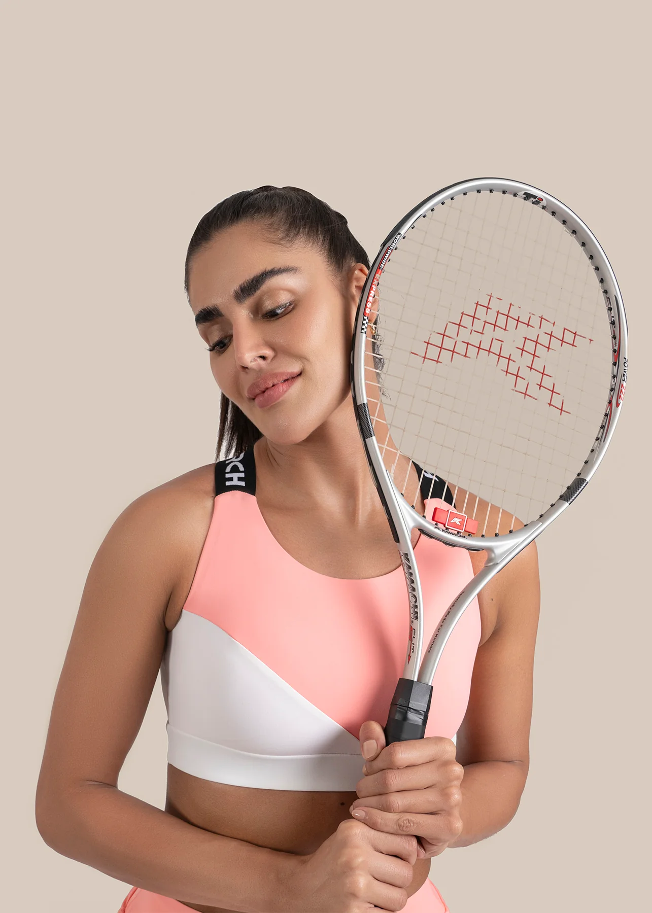 StrchFlex Medium support sports bra - Peach - Image 4