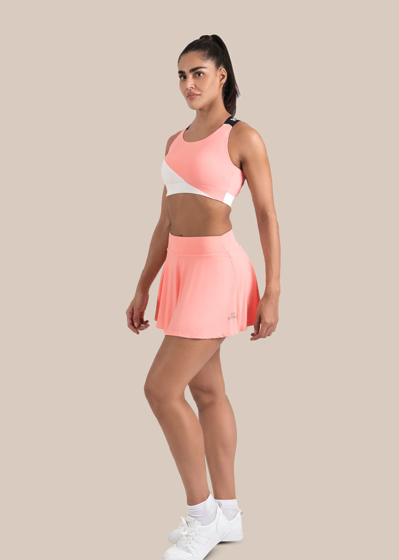 StrchFlex Medium support sports bra - Peach - Image 5