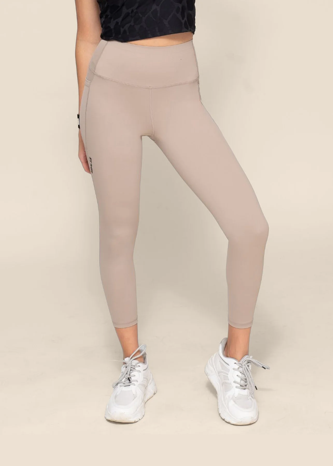 StrchFlex Ankle length leggings - Beige