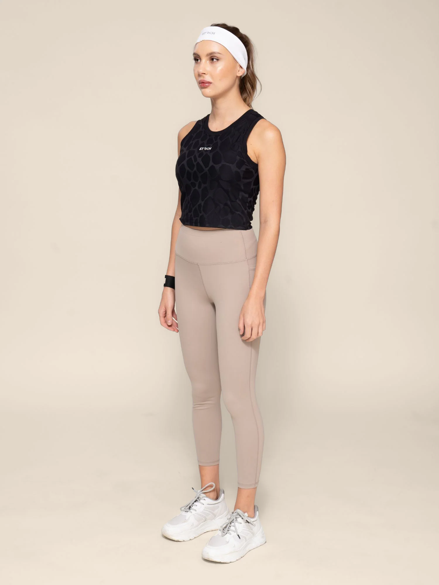 StrchFlex Ankle length leggings - Beige - Image 5