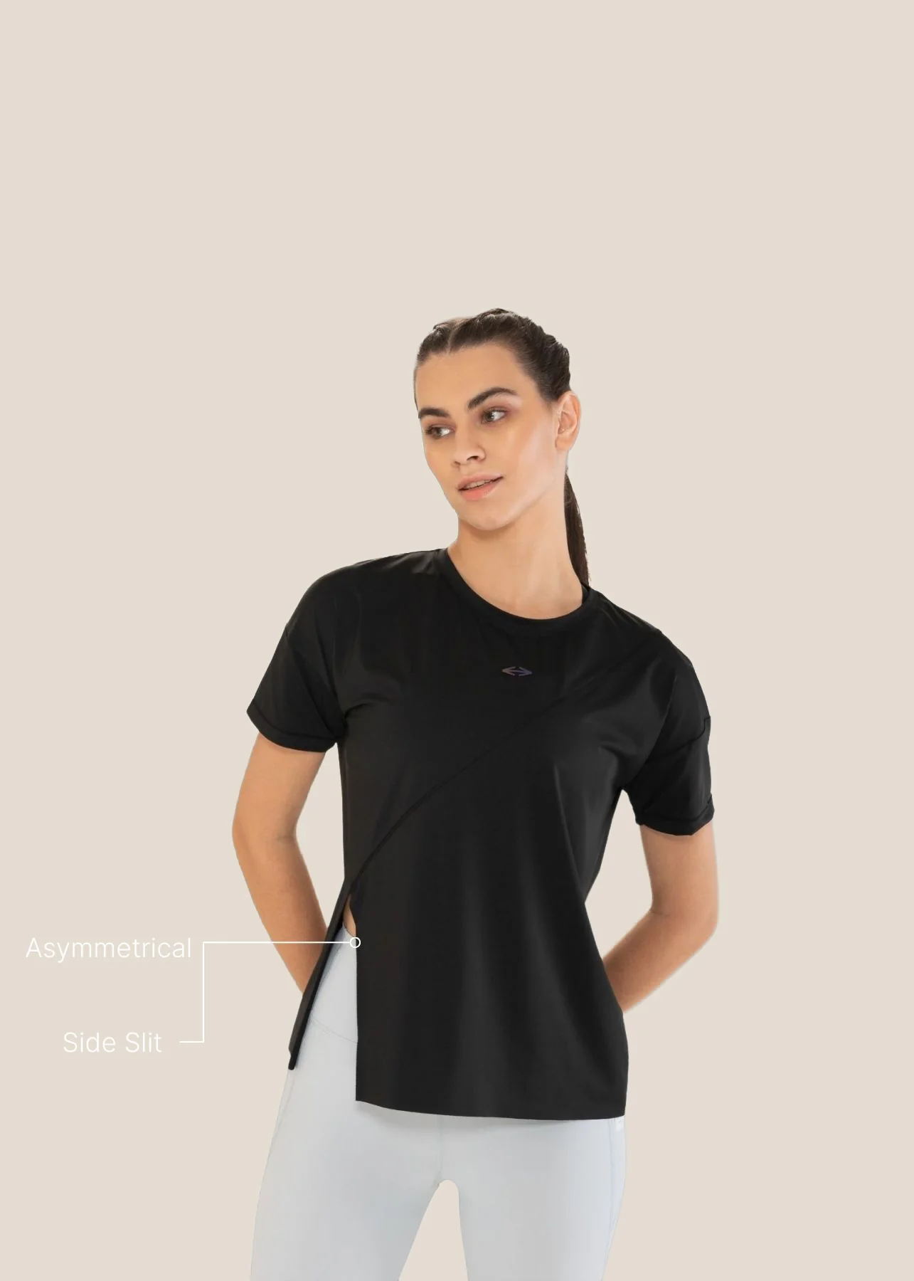 StrchFlow Performance Tee - Black - Image 3