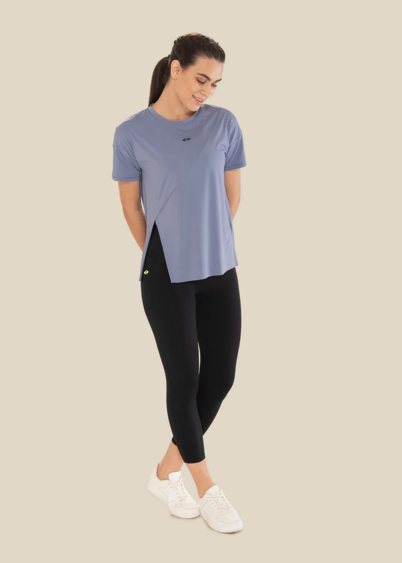 StrchFlow Performance Tee - Deep Periwinkle - Image 6