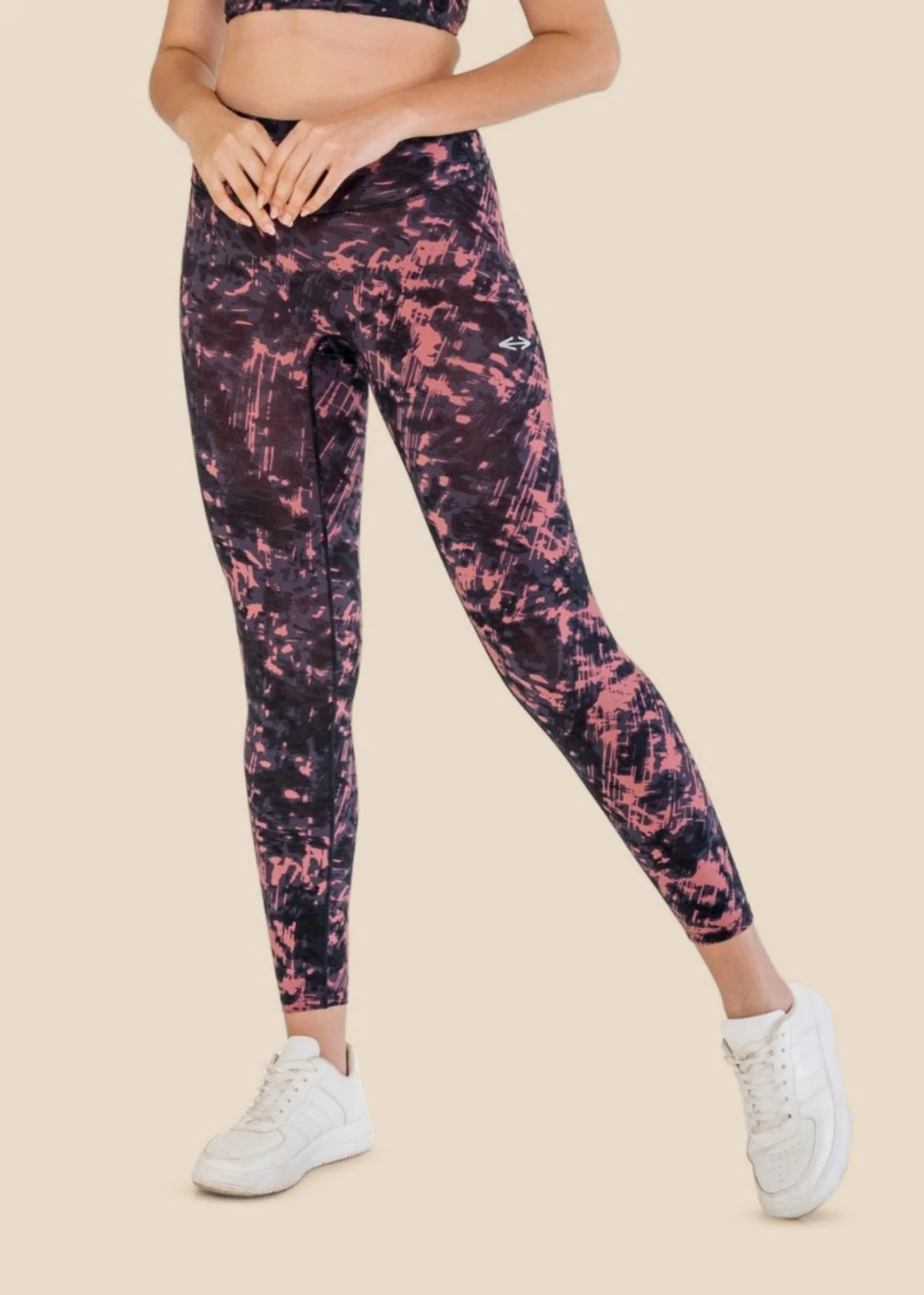 Workout Essential Printed Leggings - Delicate Pink