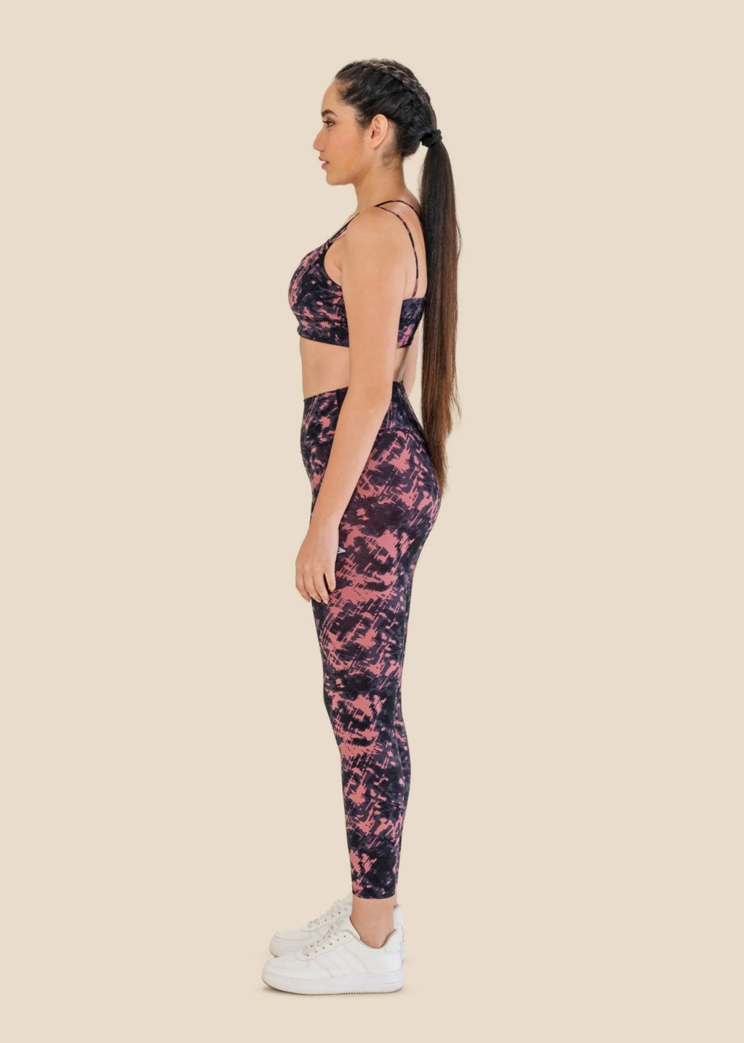 Workout Essential Printed Leggings - Delicate Pink - Image 4