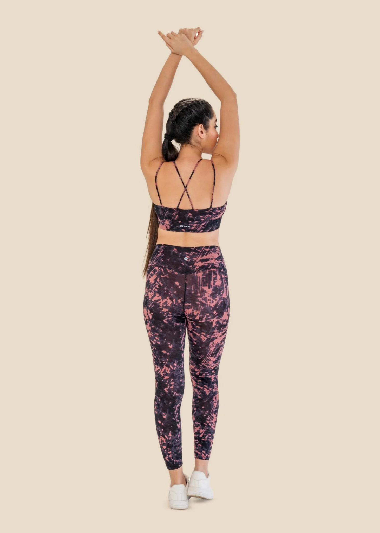 Workout Essential Printed Leggings - Delicate Pink - Image 7