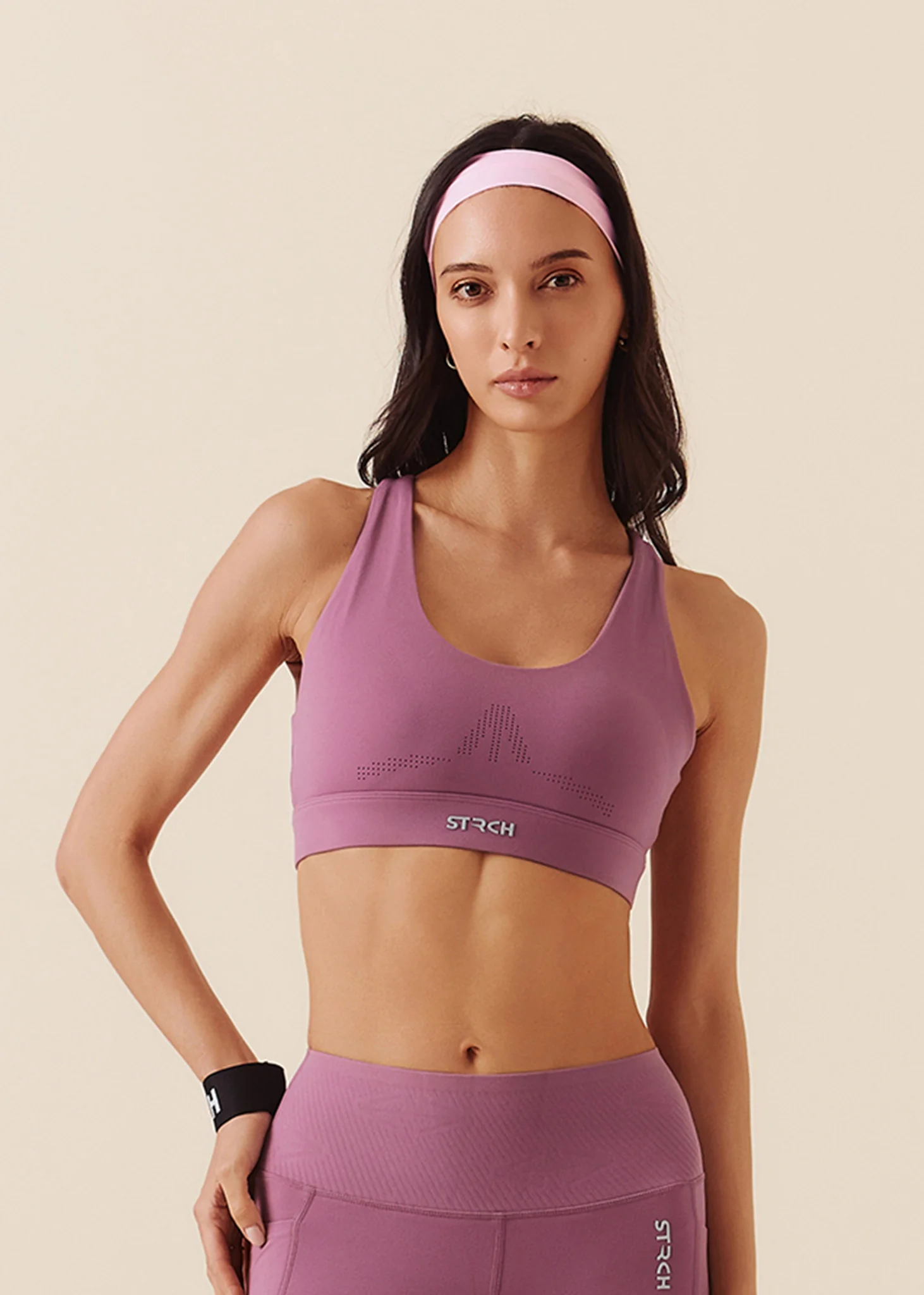 Women Breathable Racerback Bra - Grape Nector