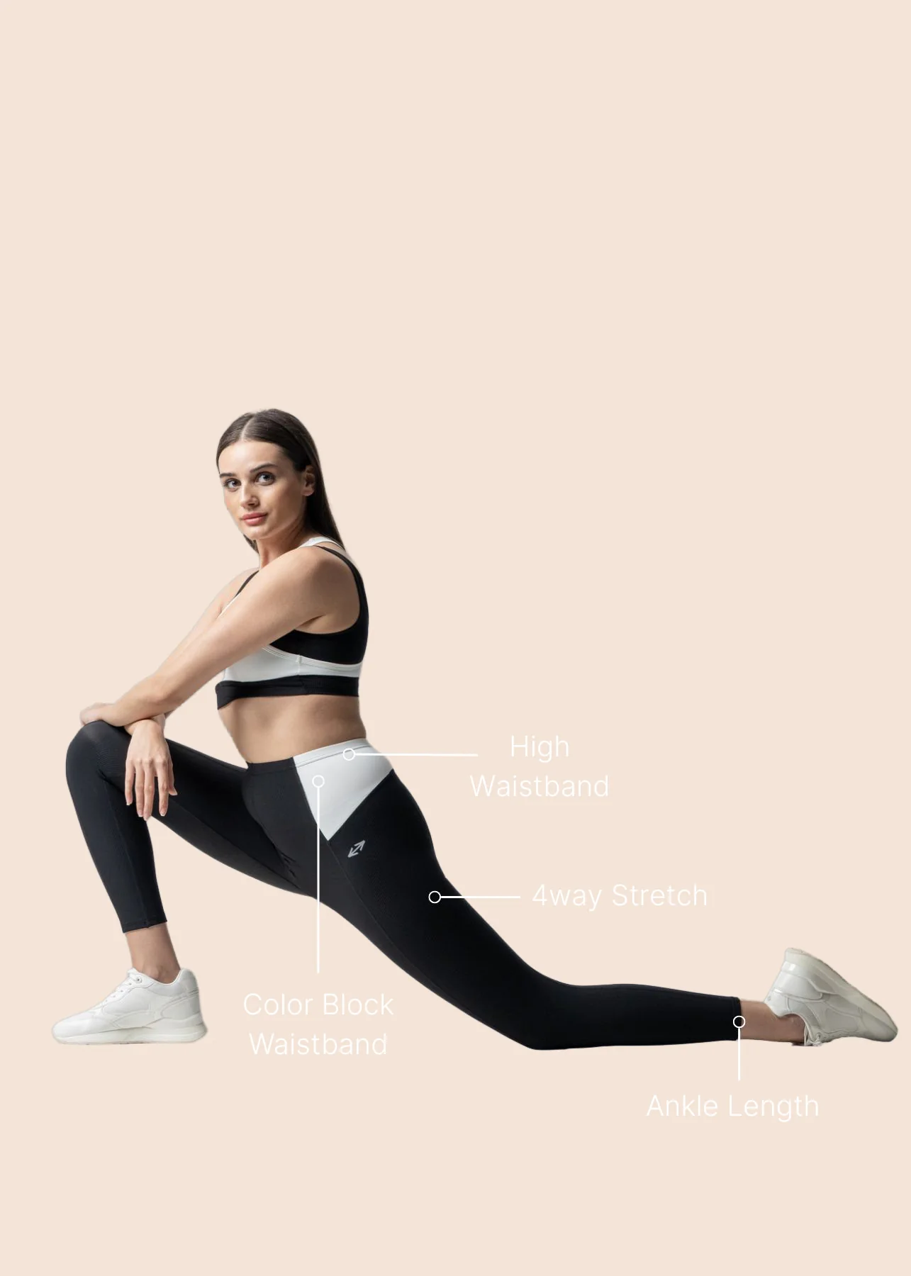 Strch Flex Play Core Leggings - Black - Image 3