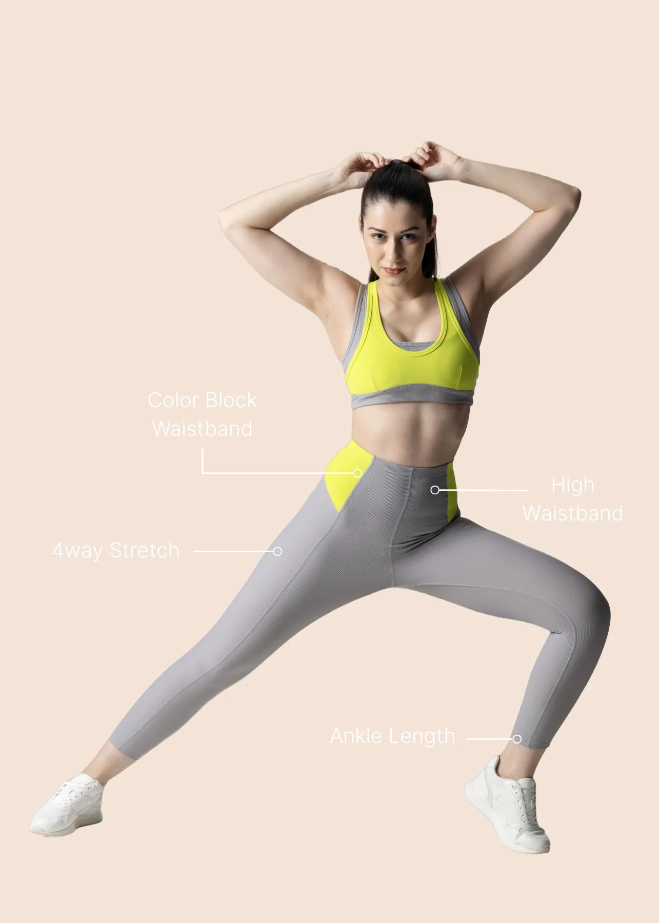 Strch Flex Play Core Leggings - Grey - Image 3