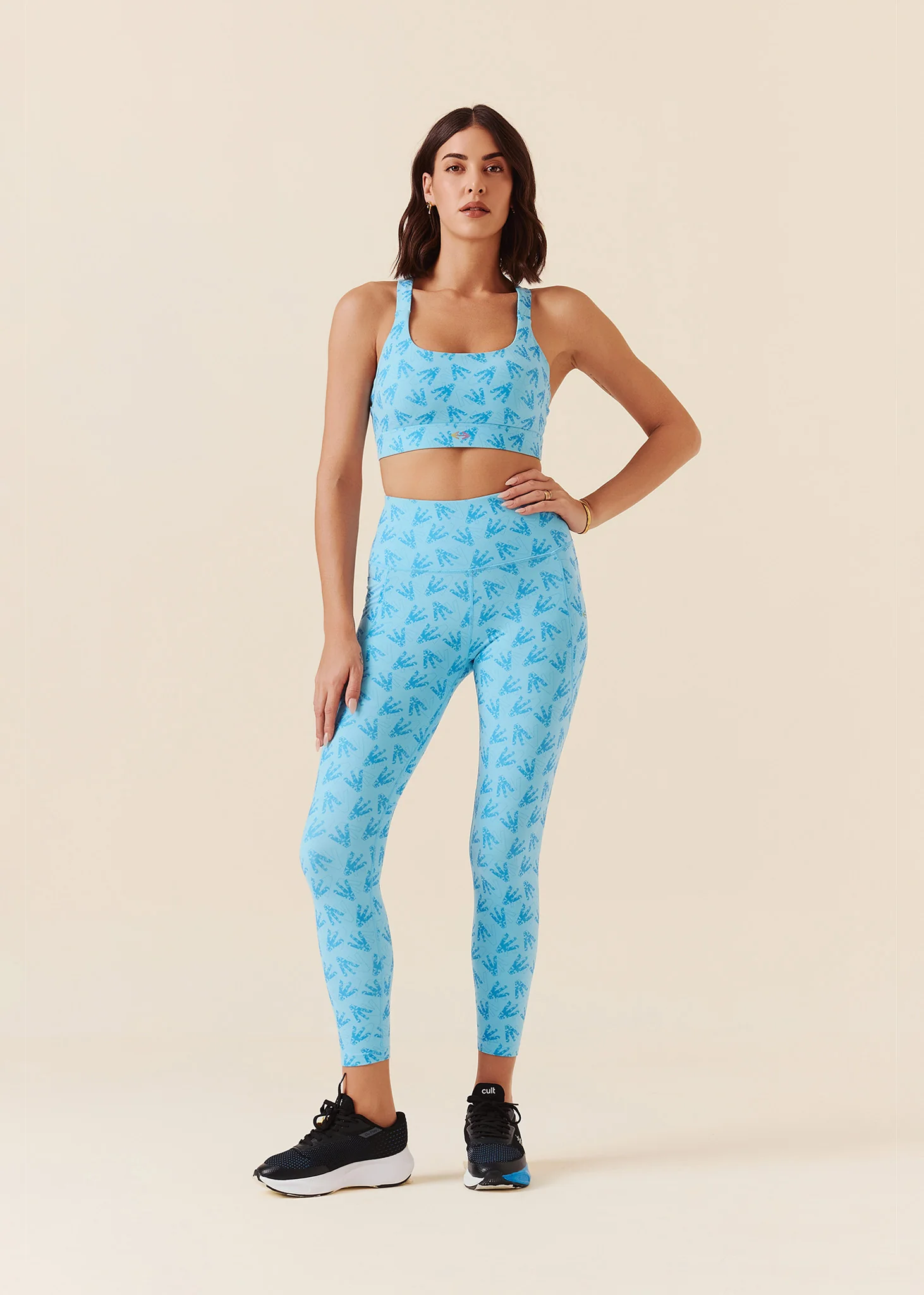 Women Comfort Fit Leggings - Milky Blue - Image 2