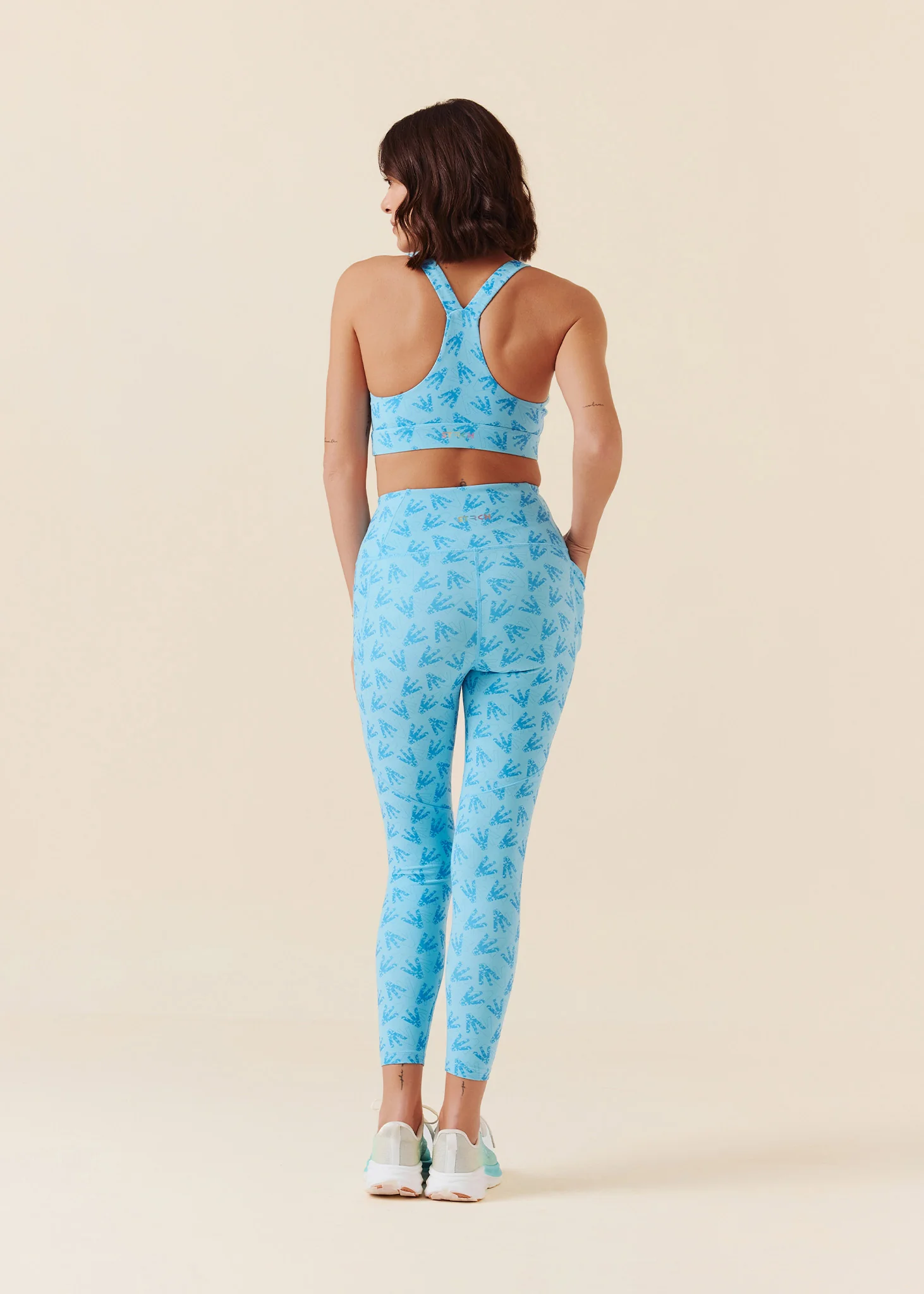 Women Comfort Fit Leggings - Milky Blue - Image 6