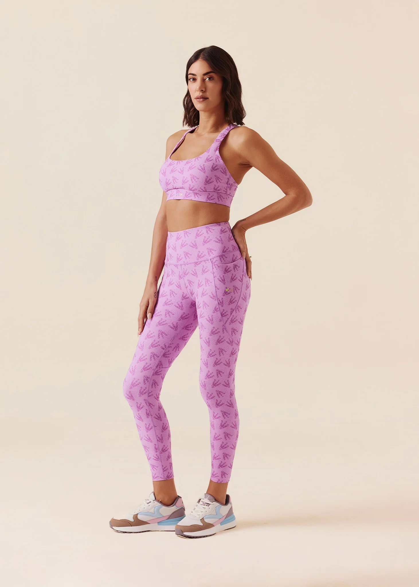 Women Comfort Fit Leggings - Orchid Pink - Image 2