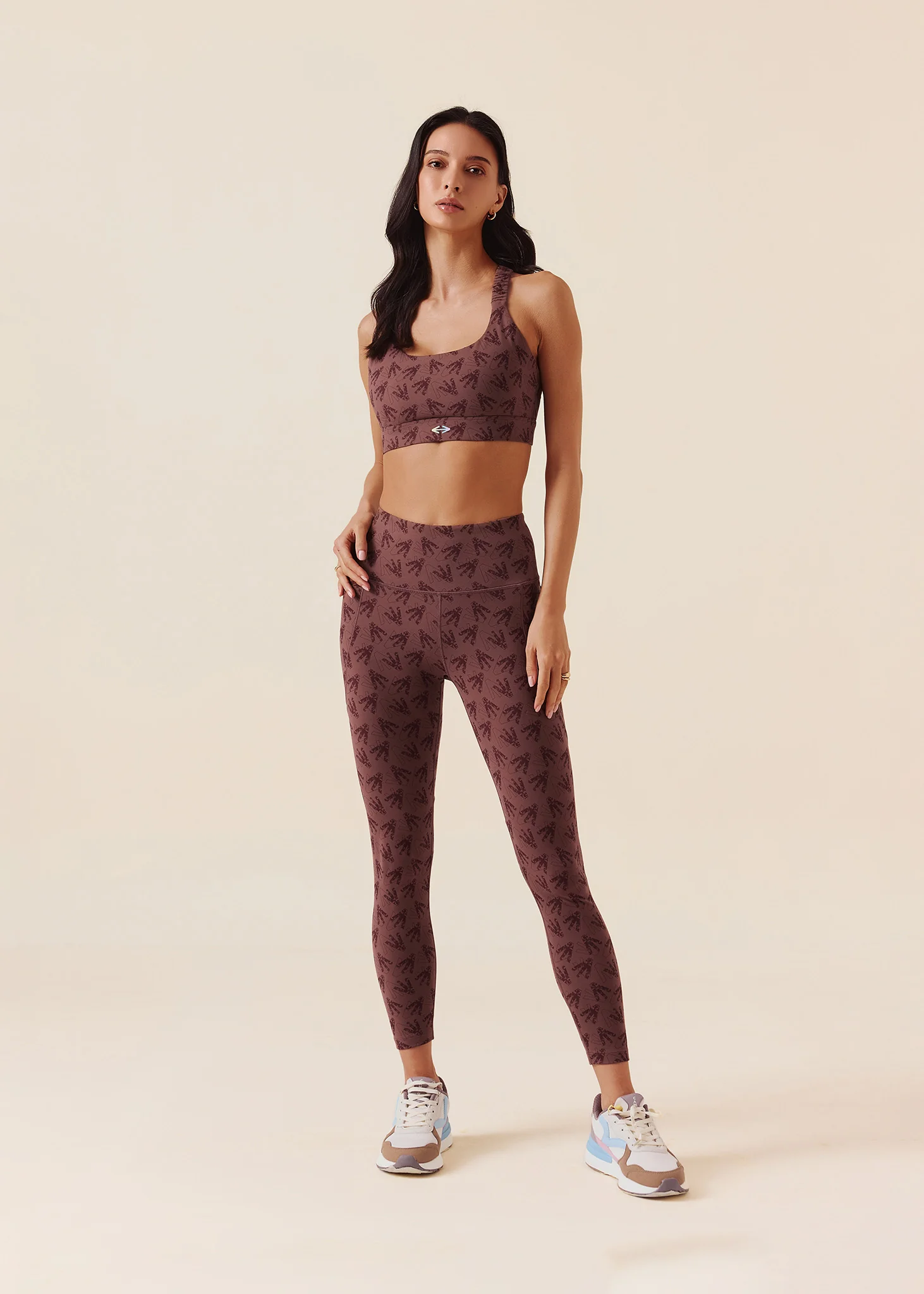 Women Comfort Fit Leggings - Raisin Brown - Image 7