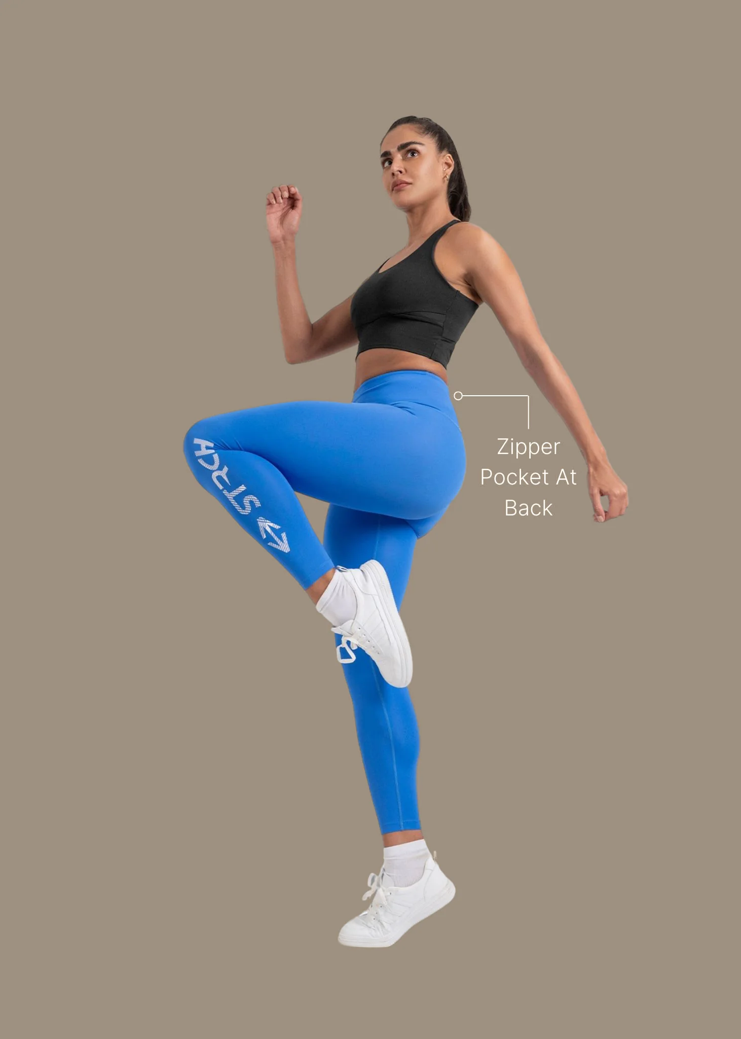 StrchFlex Elevated Performance leggings - Azure Blue - Image 3