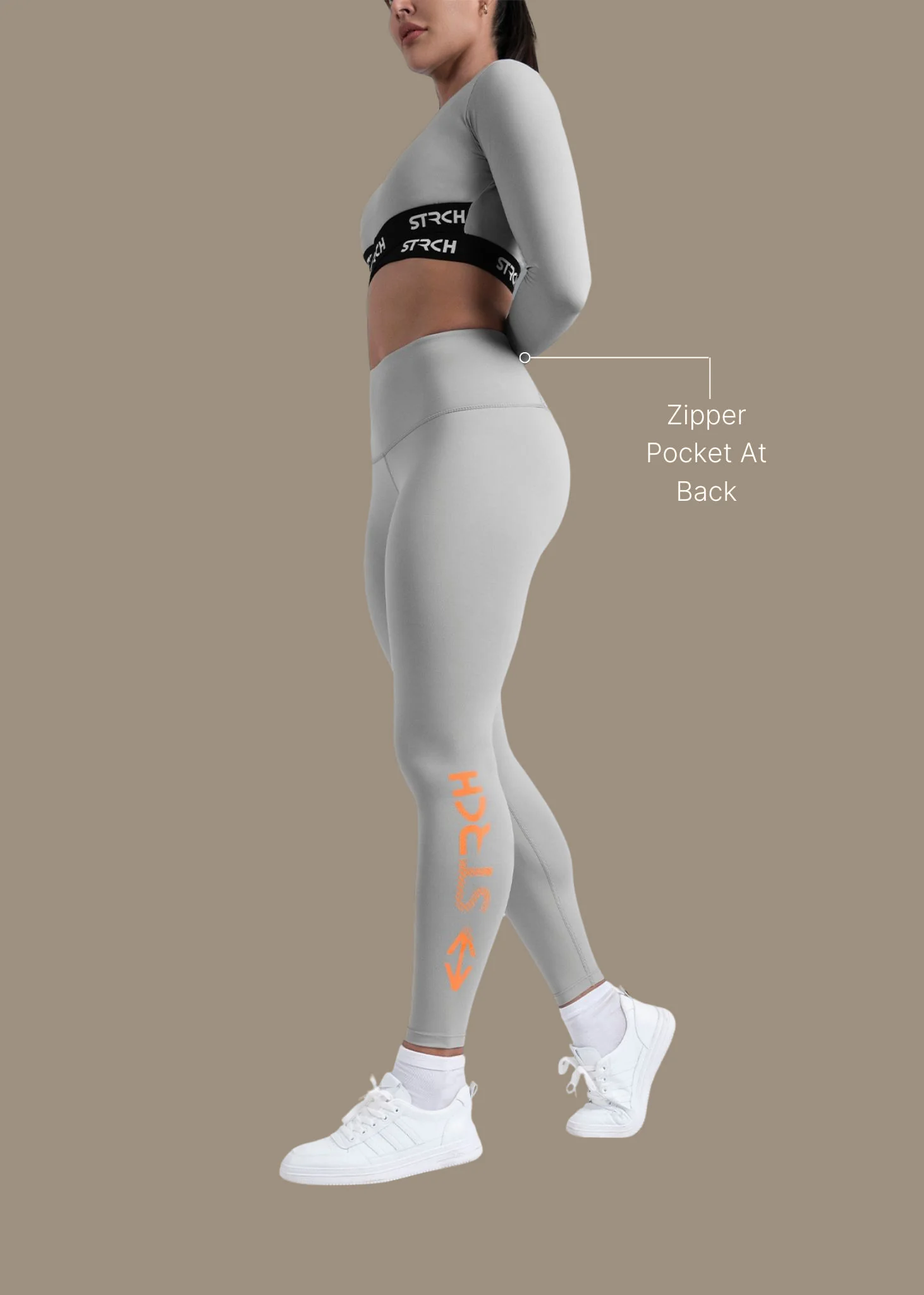 StrchFlex Elevated Performance leggings - Grey - Image 3