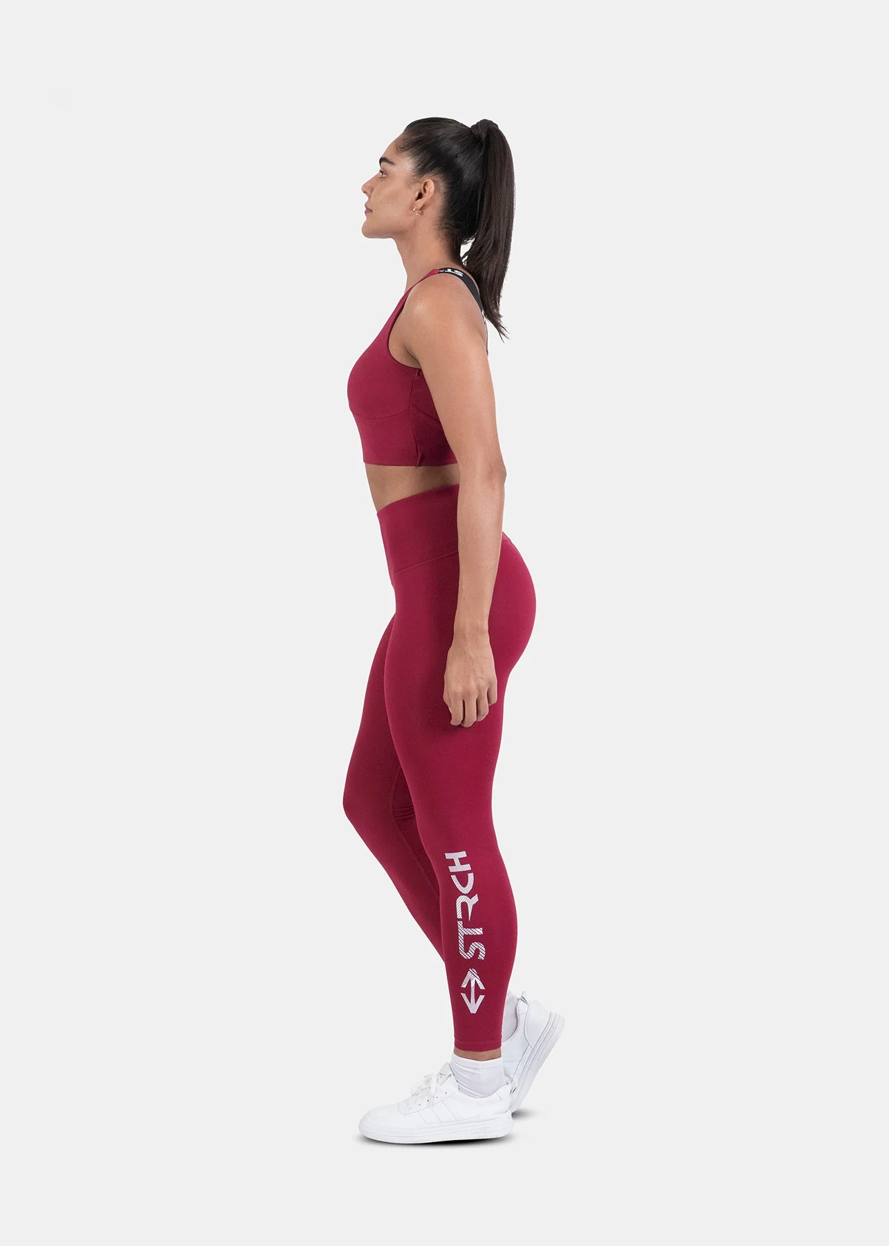 StrchFlex Elevated Performance leggings - Maroon - Image 4