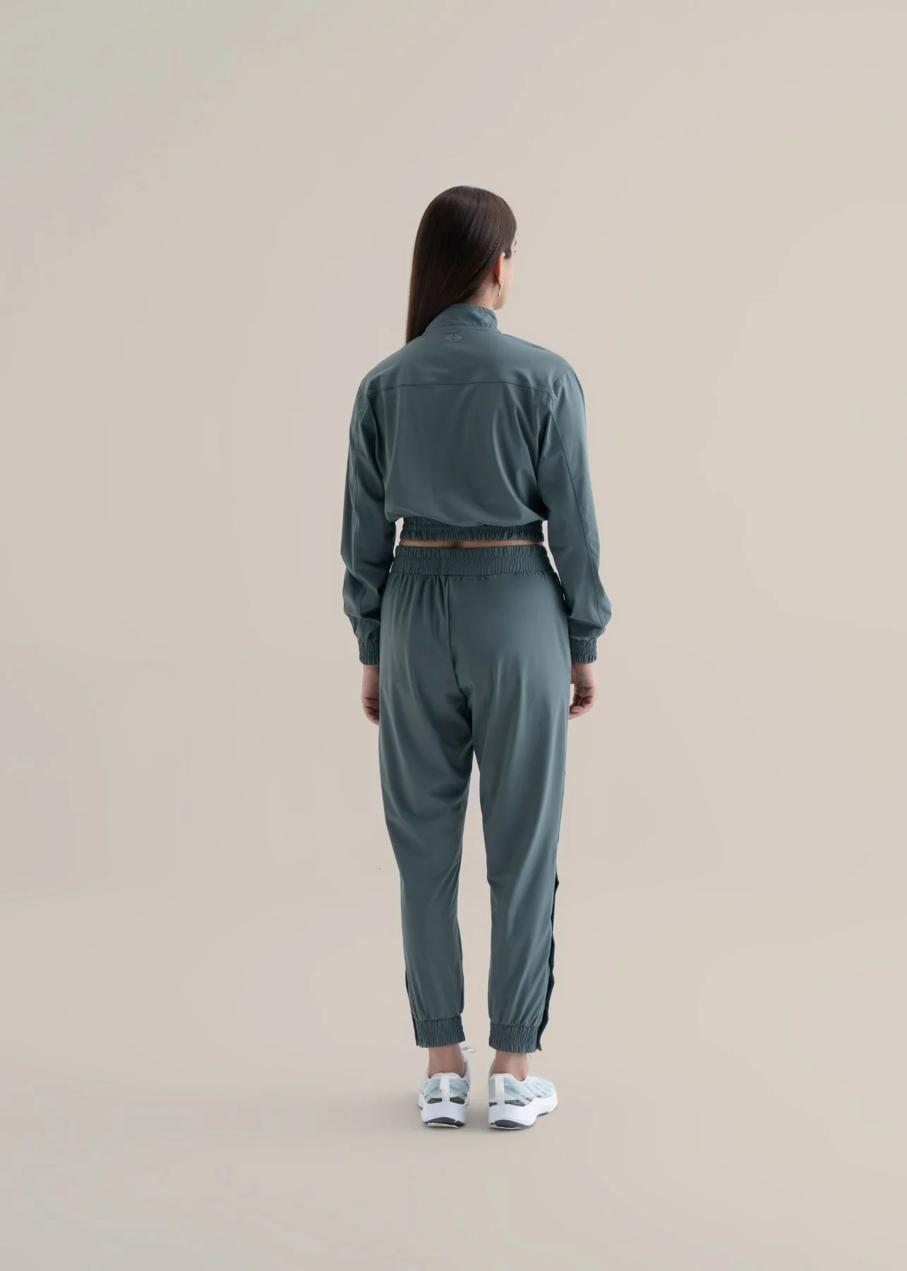 Women Cropped Jacket - Balsam Green - Image 9