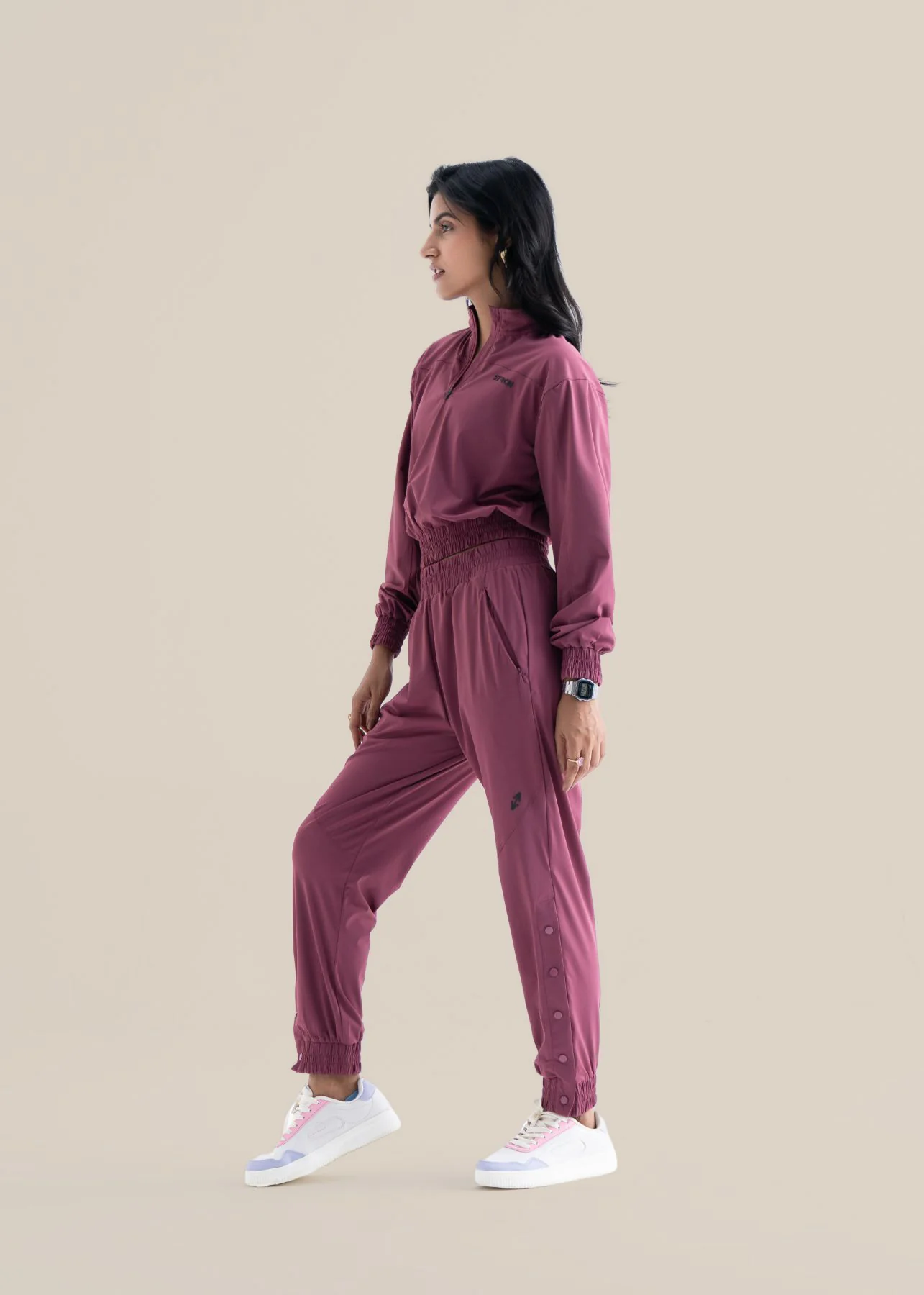Women Cropped Jacket - Hawthorn Rose - Image 5