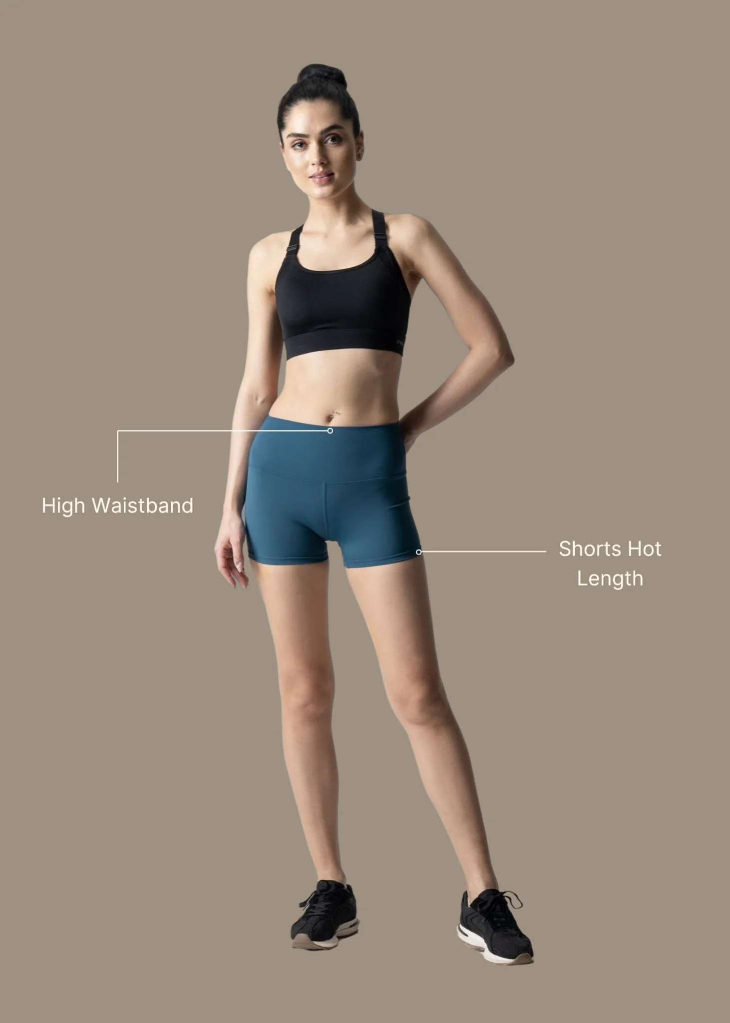 Women Cycling Shorts - Deep Teal Blue - Image 3