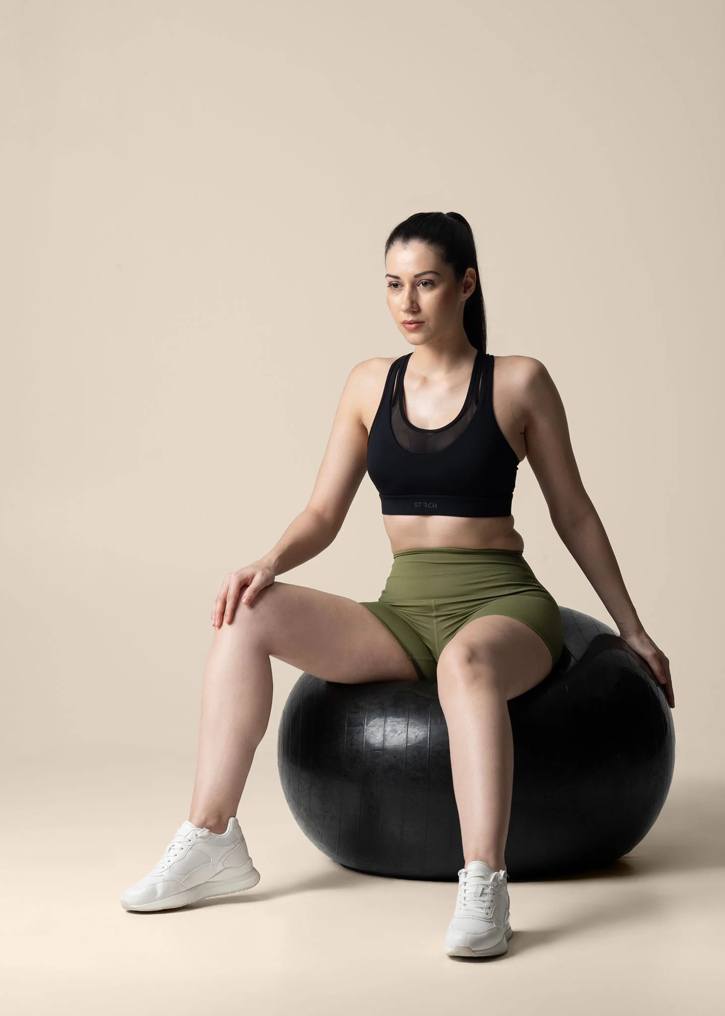 Women Cycling Shorts - Olive - Image 2