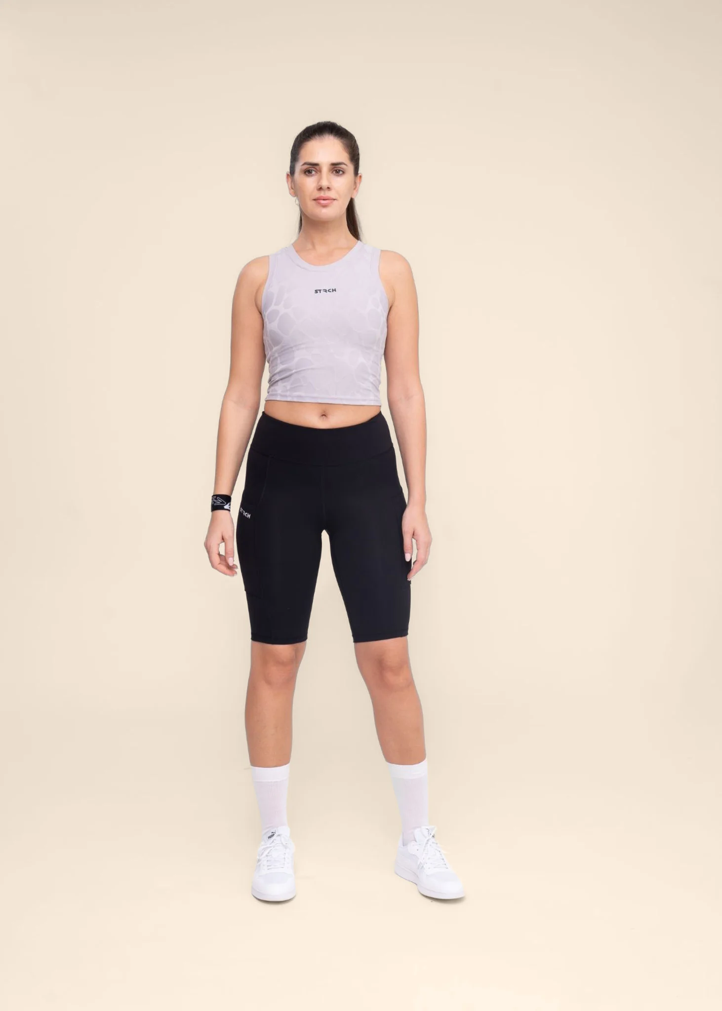 Women Dual Pocket Sports Shorts - Black - Image 4