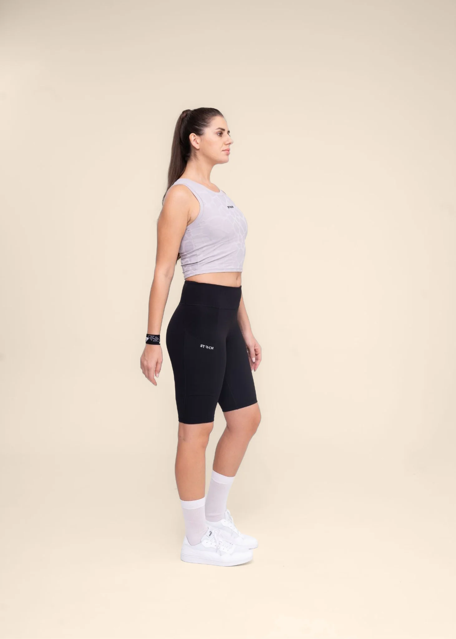 Women Dual Pocket Sports Shorts - Black - Image 5