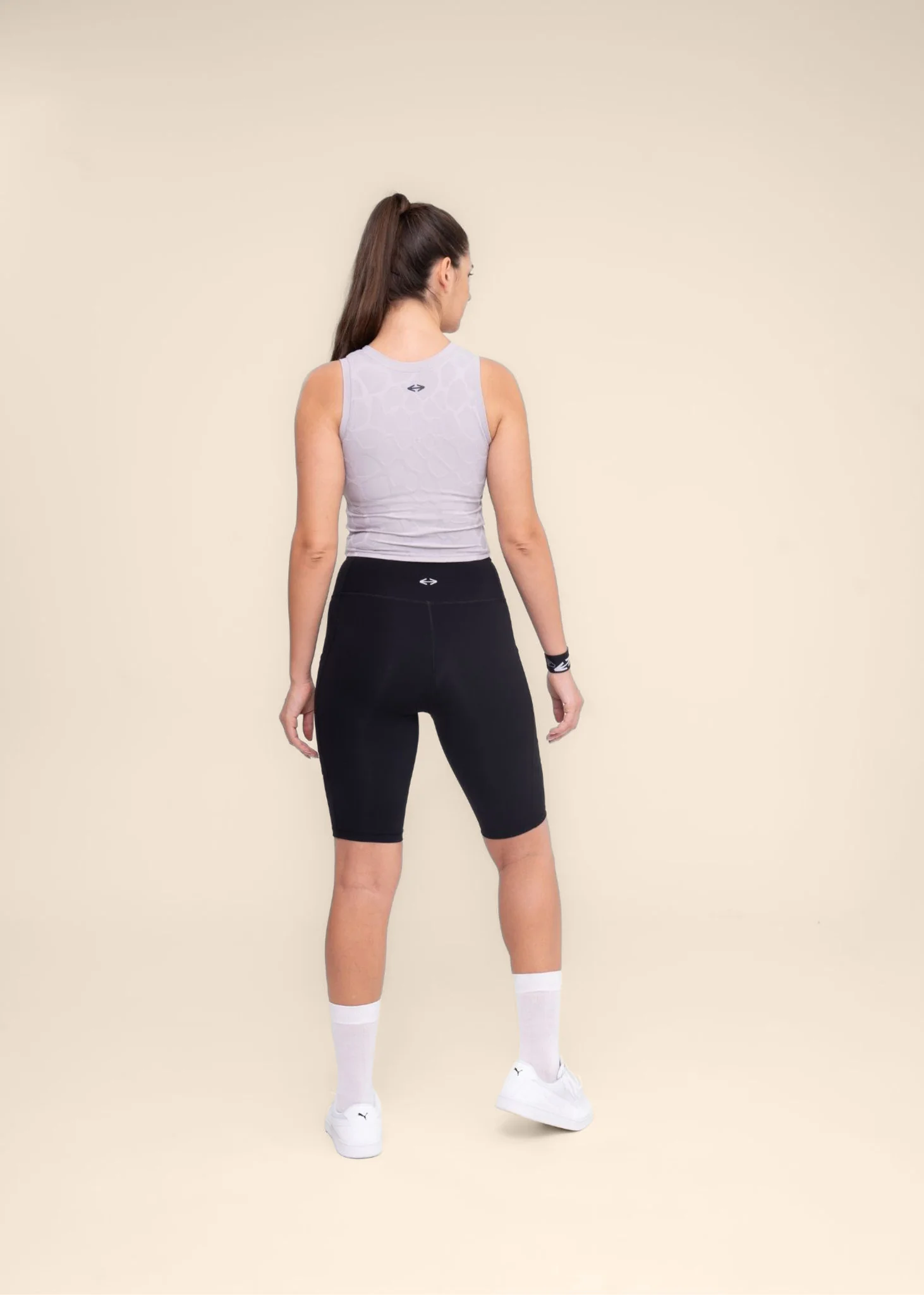 Women Dual Pocket Sports Shorts - Black - Image 7