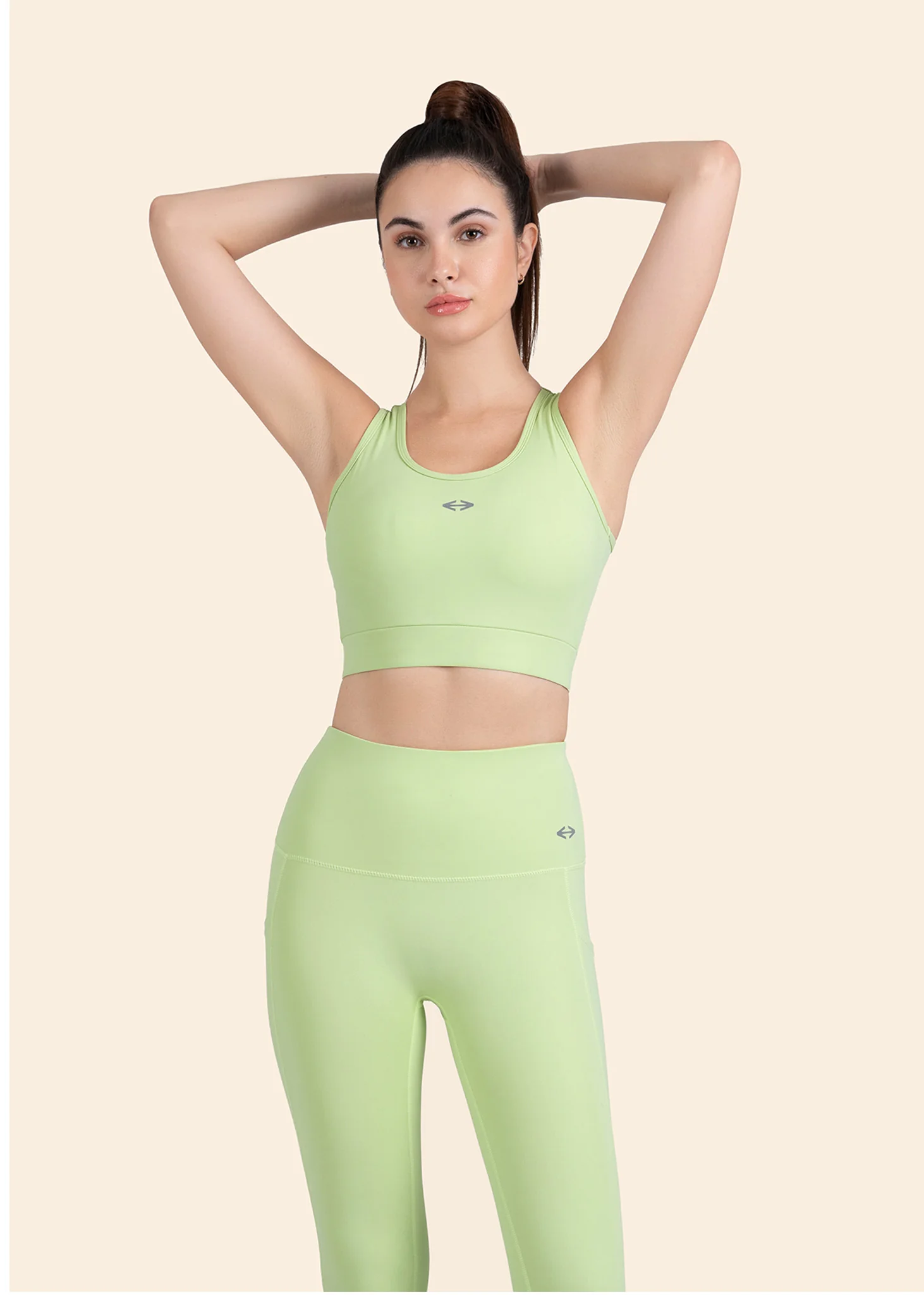 Women Stylish Open Back Bra - Mint Green