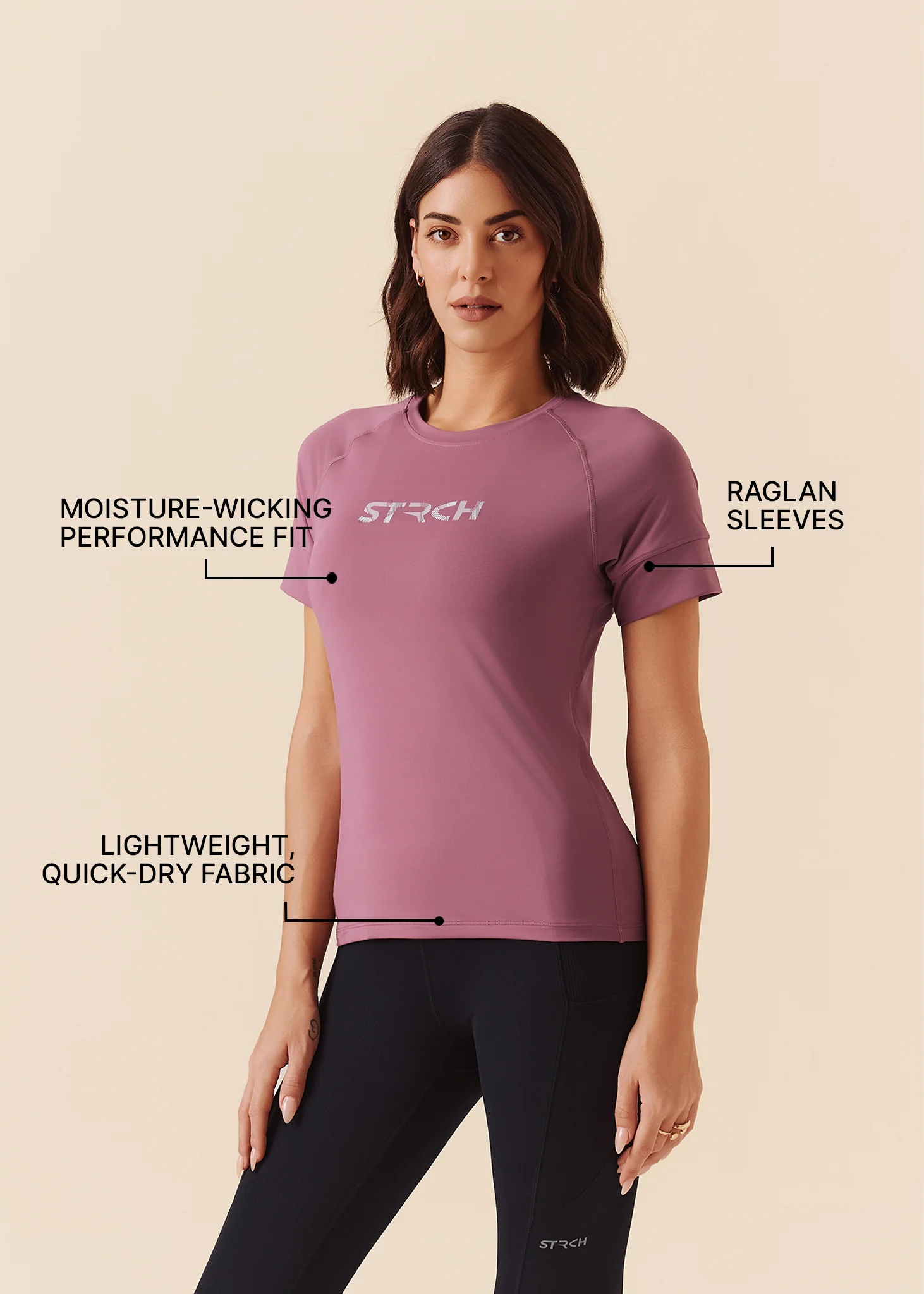 Women Fitness Top - Grape Nector - Image 3