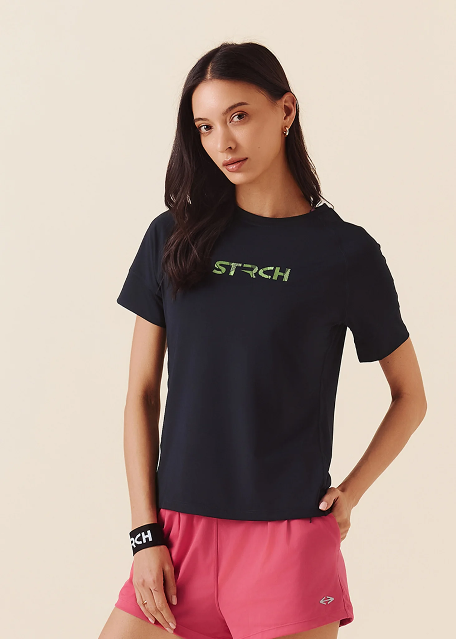 Women Fitness Top - Jet Black