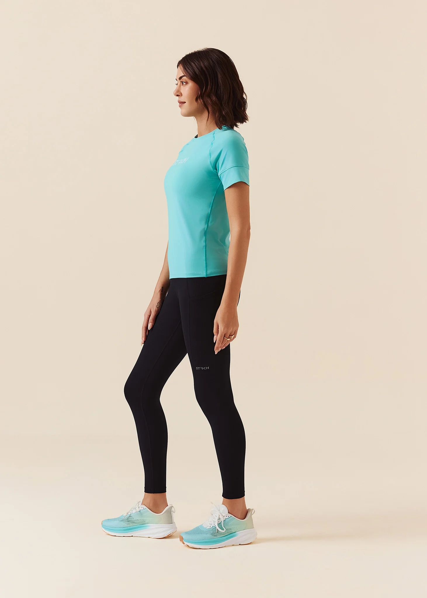 Women Fitness Top - Turquoise - Image 4