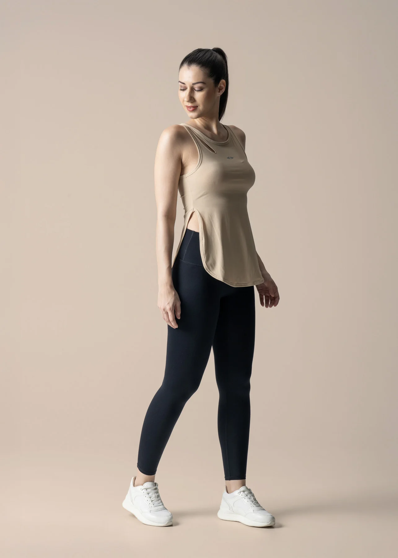 Women Flexible Fit Top - Beige - Image 2