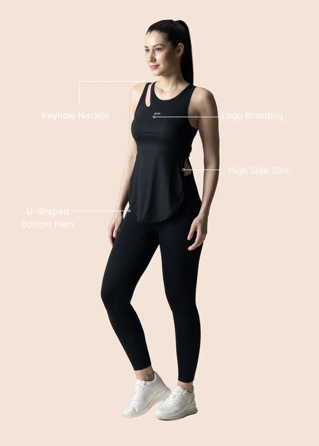 Women Flexible Fit Top - Black - Image 3