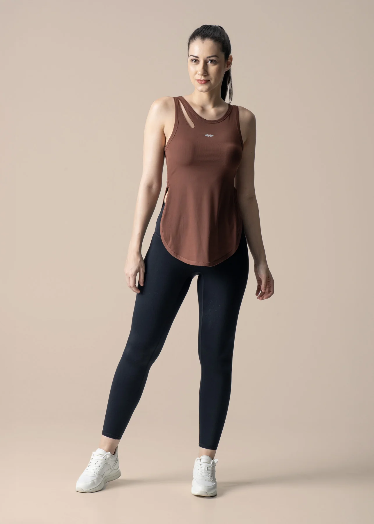 Women Flexible Fit Top - Brown - Image 2
