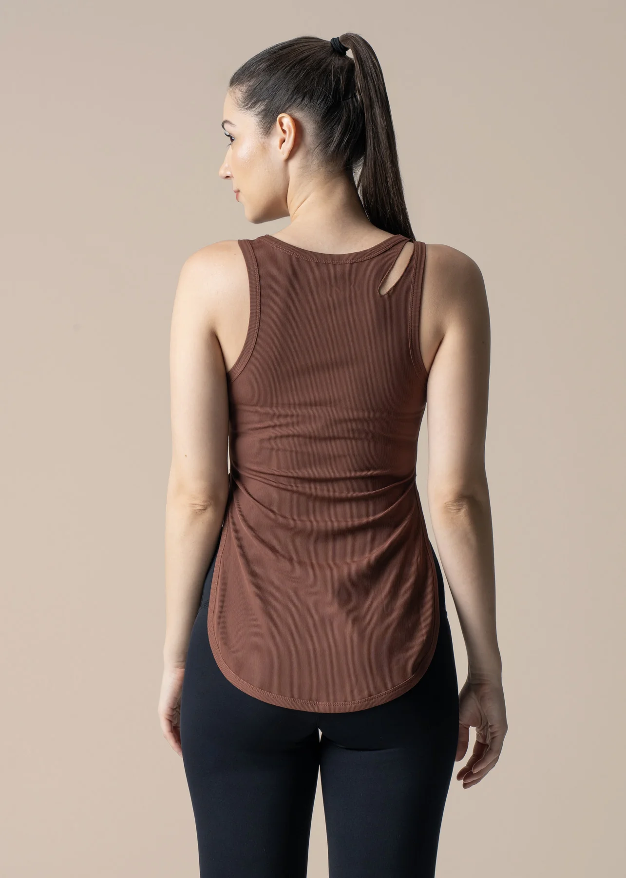 Women Flexible Fit Top - Brown - Image 5
